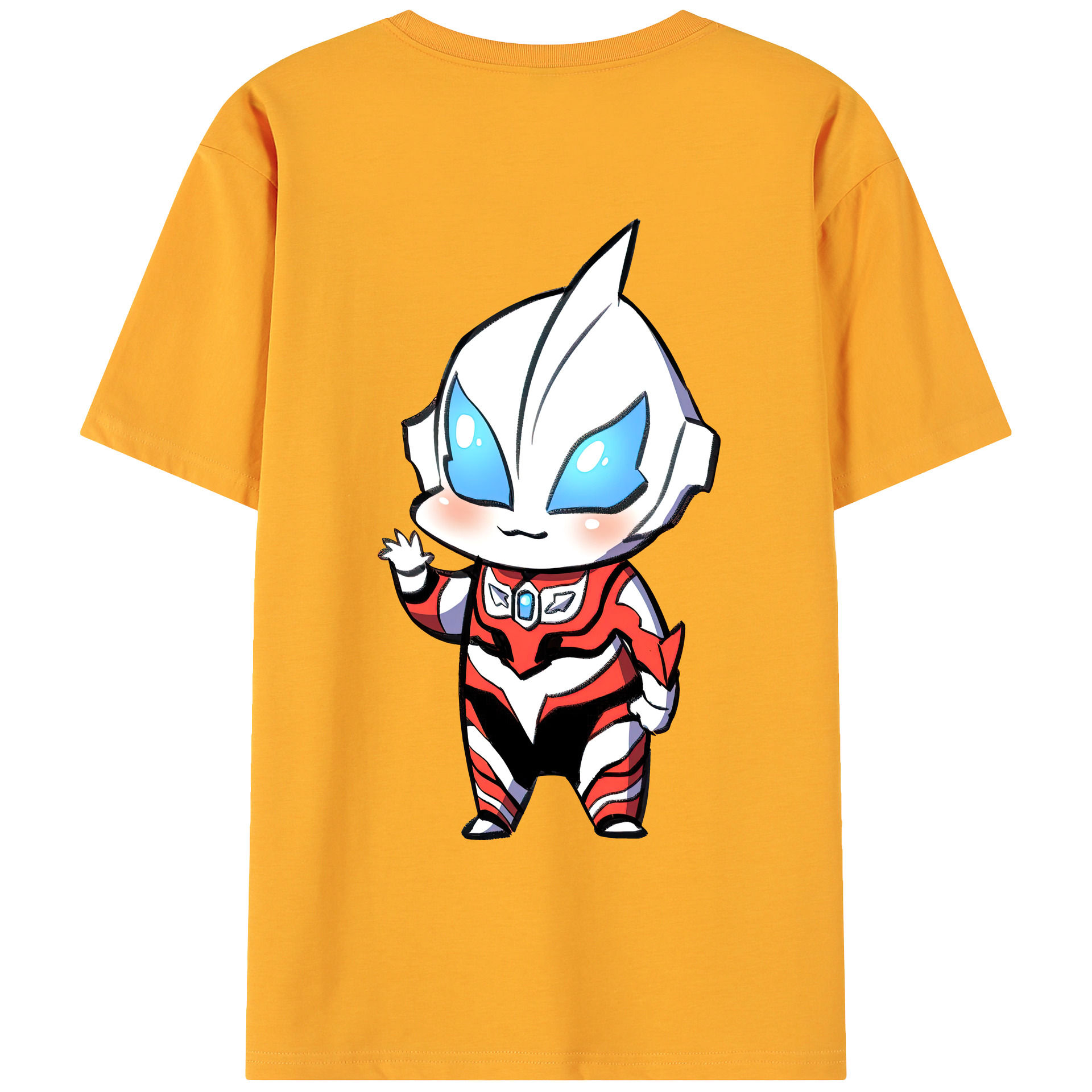 ウルトラマン Ultraman 綿100％ メンズ半袖Tシャツ（バックプリント） 通気性
