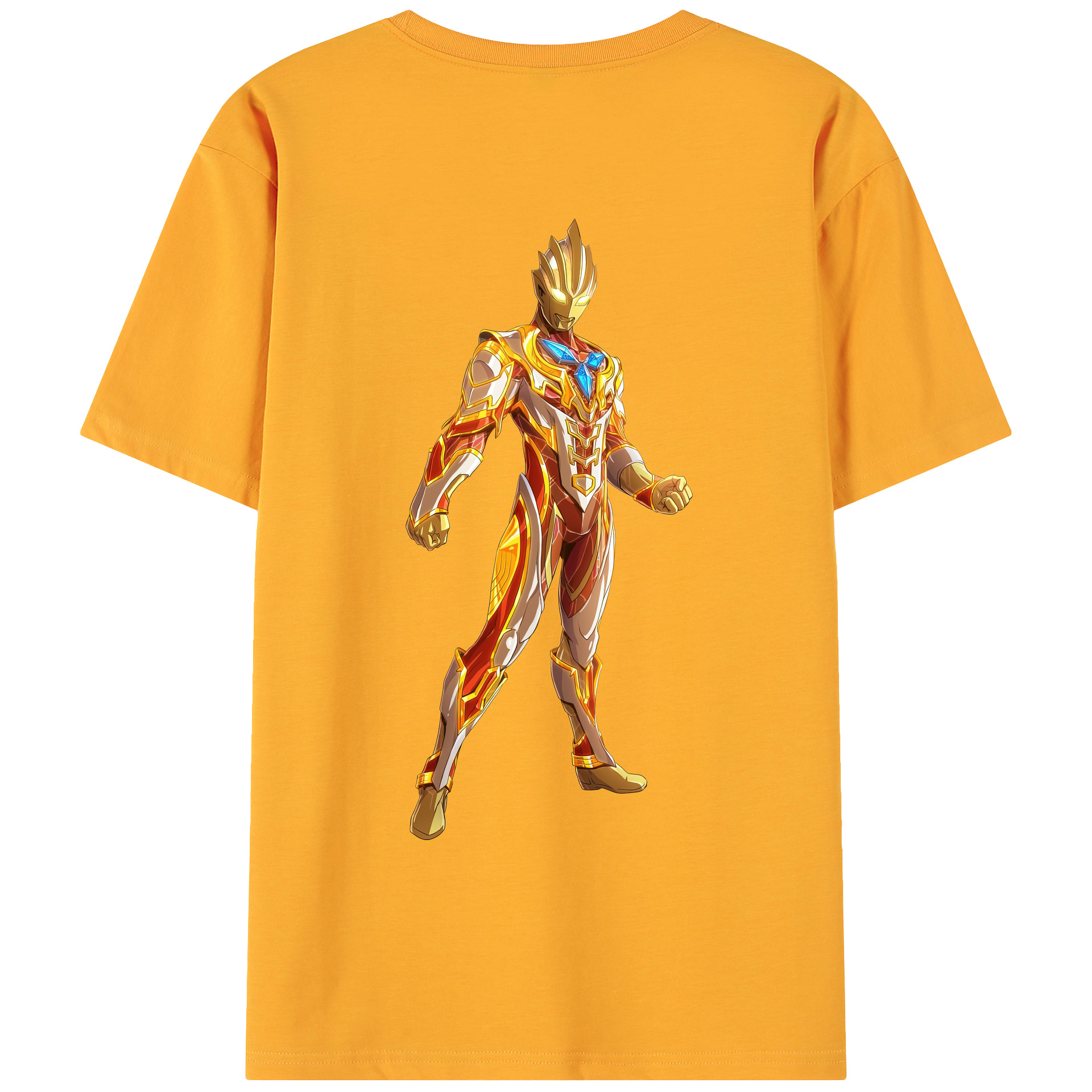 （画像用） ウルトラマン Ultraman 綿100％ メンズ半袖Tシャツ（バックプリント） 通気性