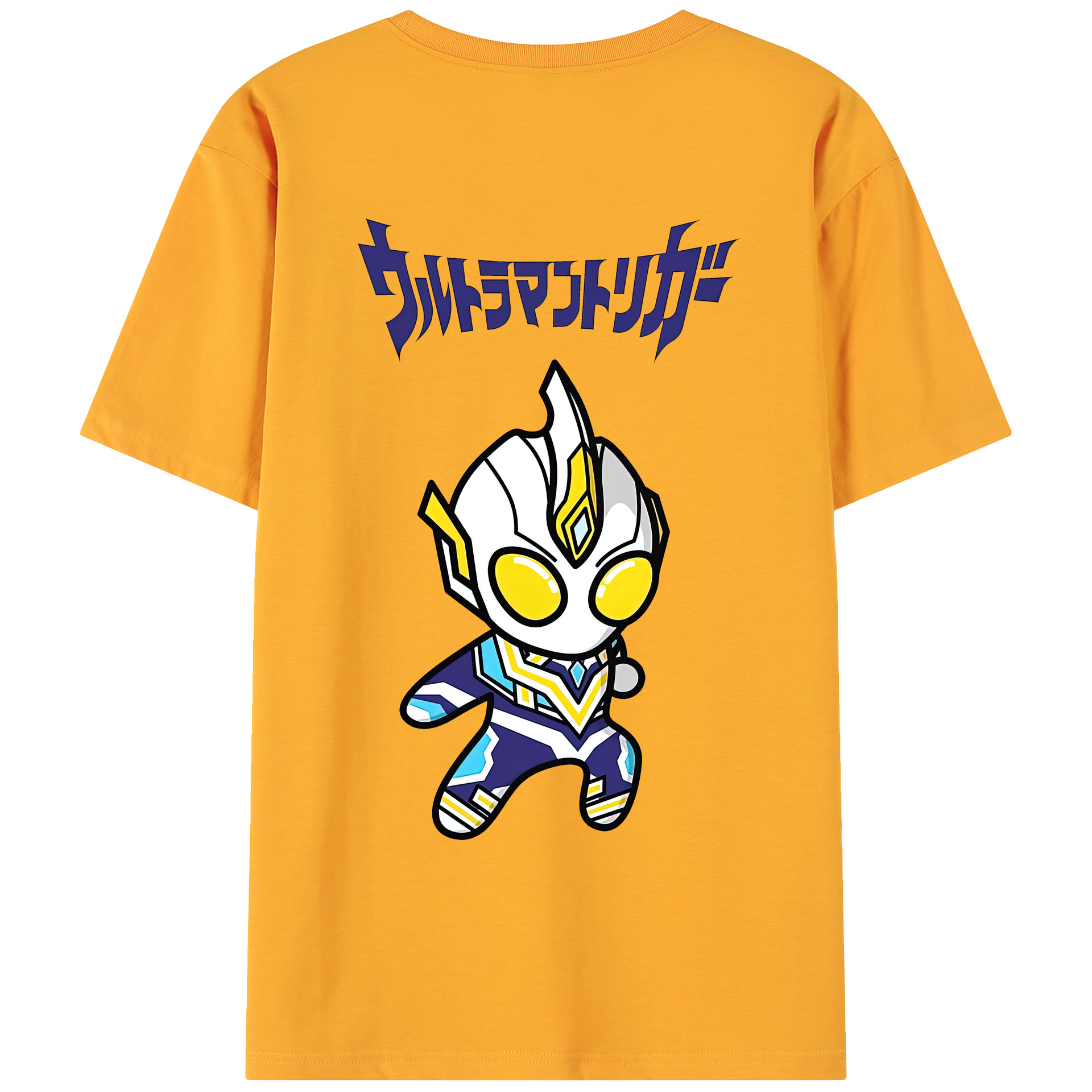 （画像用） ウルトラマン Ultraman 綿100％ メンズ半袖Tシャツ（バックプリント） 通気性