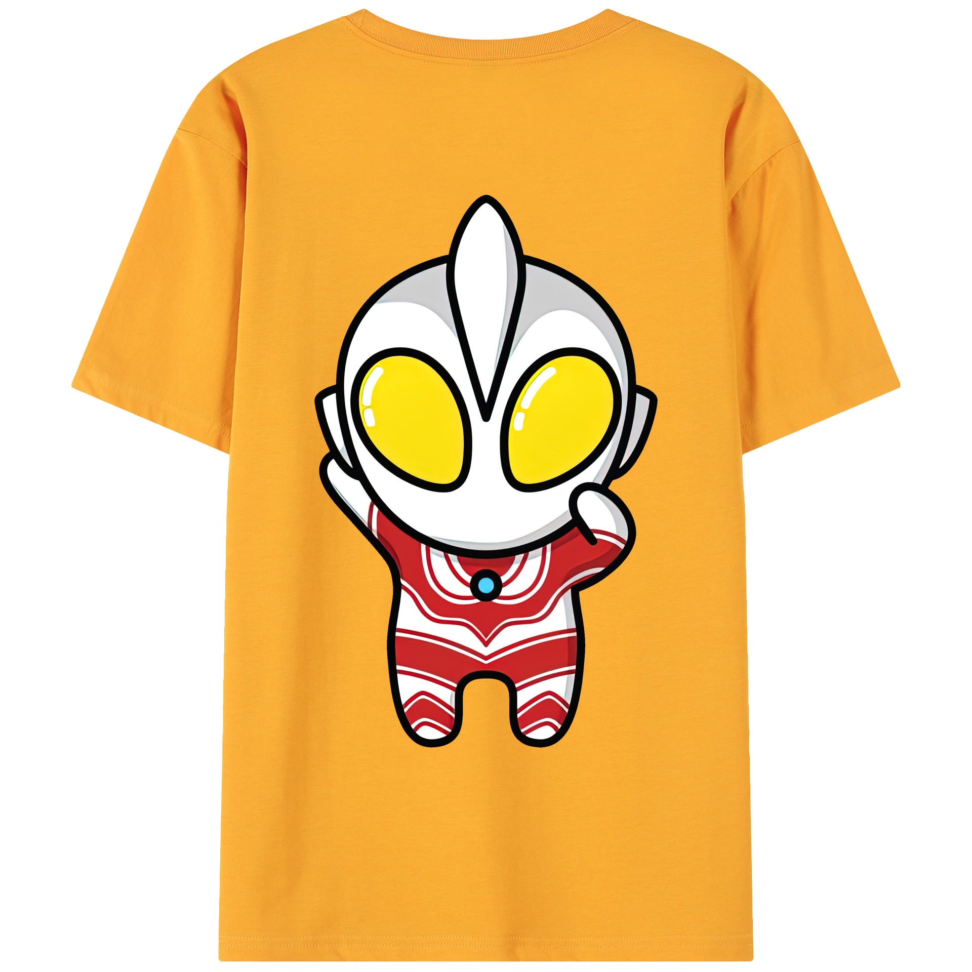 ウルトラマン Ultraman 綿100％ メンズ半袖Tシャツ（バックプリント） 通気性