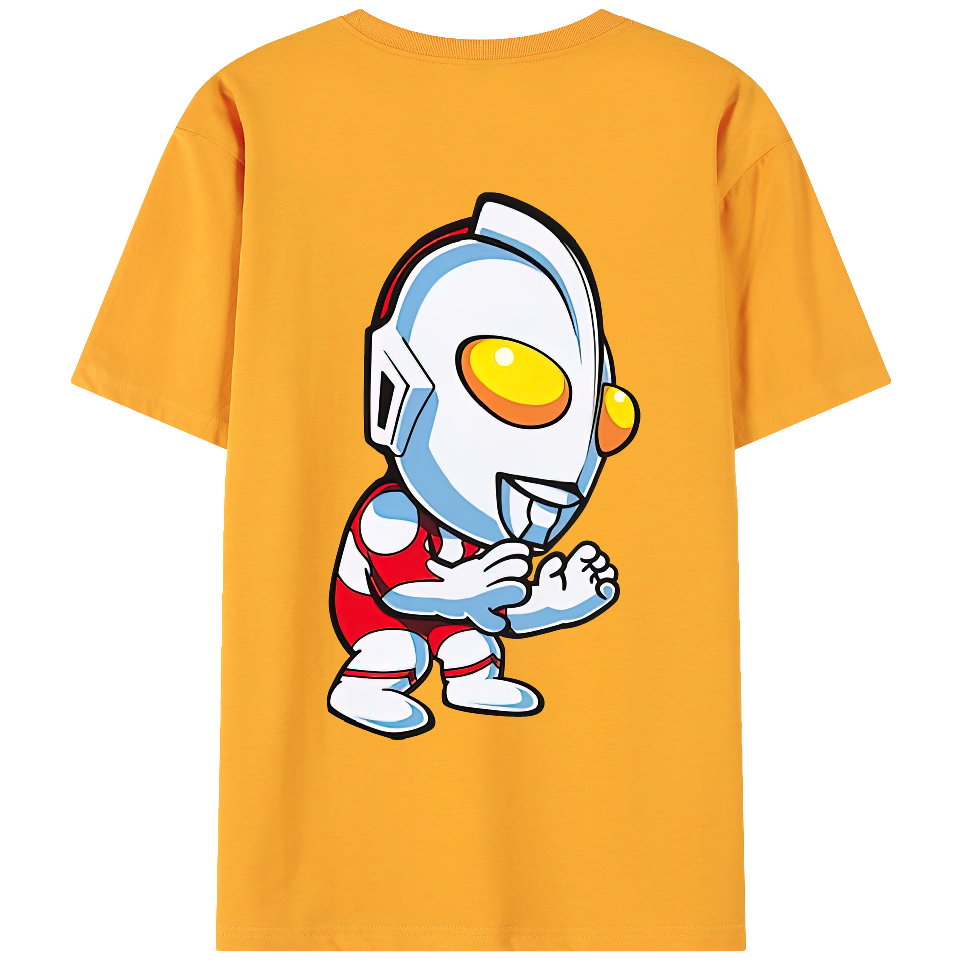ウルトラマン Ultraman 綿100％ メンズ半袖Tシャツ（バックプリント） 通気性