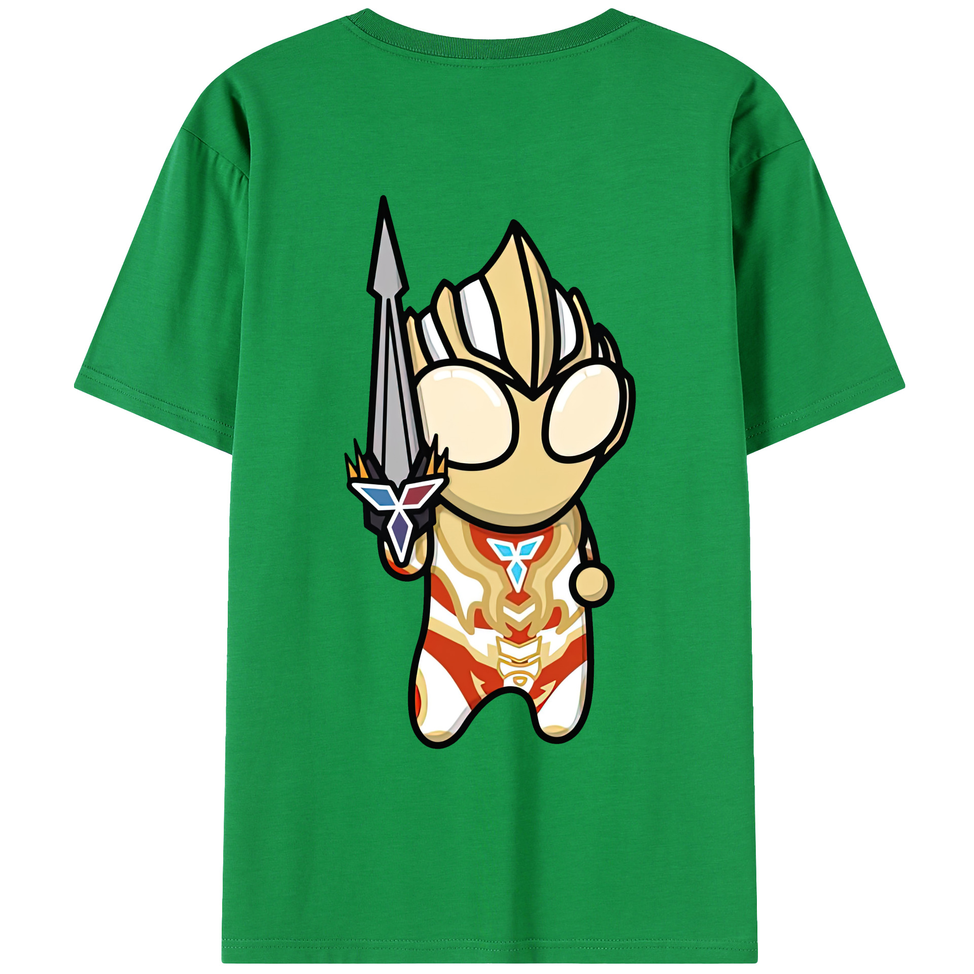 ウルトラマン Ultraman 綿100％ メンズ半袖Tシャツ（バックプリント） 通気性