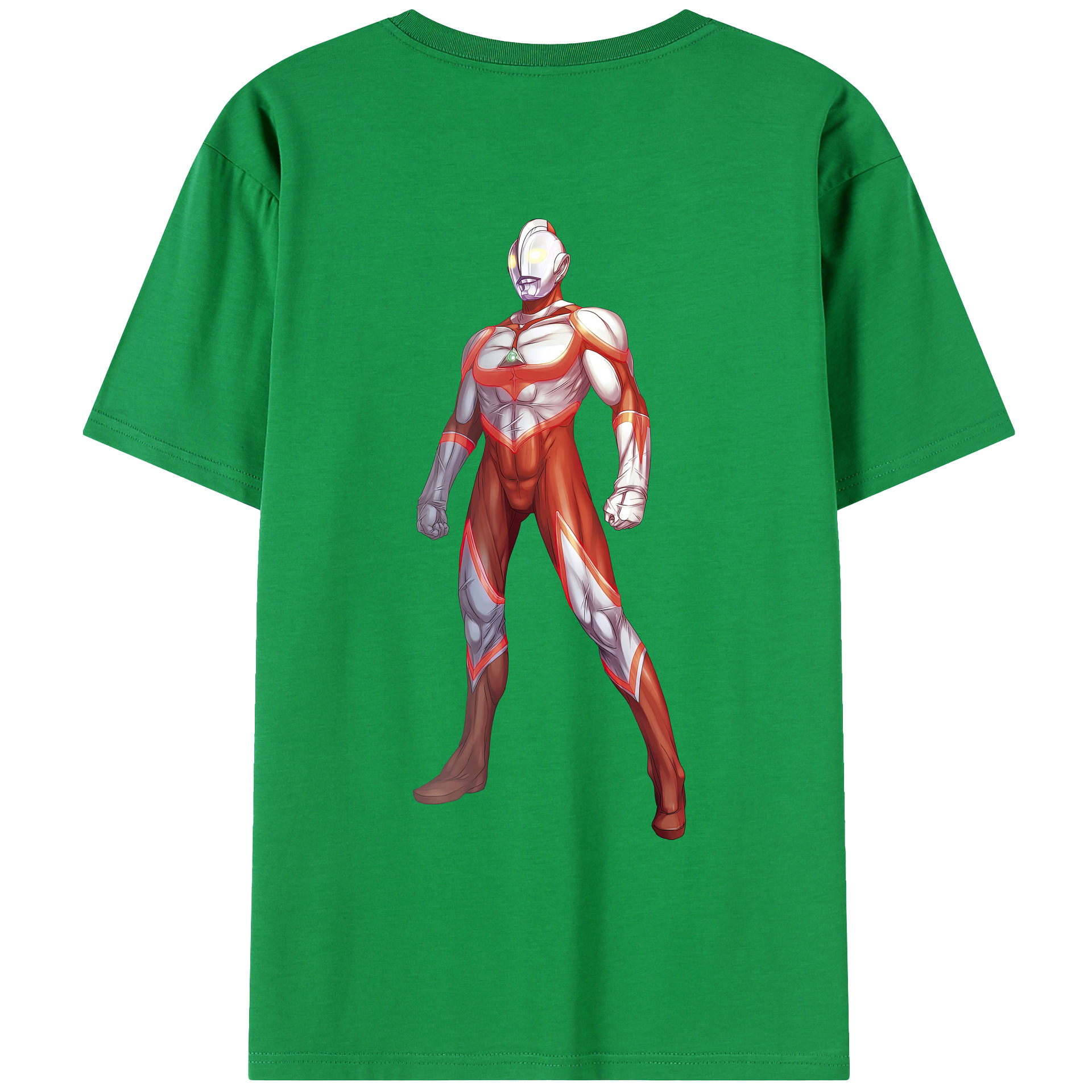ウルトラマン Ultraman 綿100％ メンズ半袖Tシャツ（バックプリント） 通気性