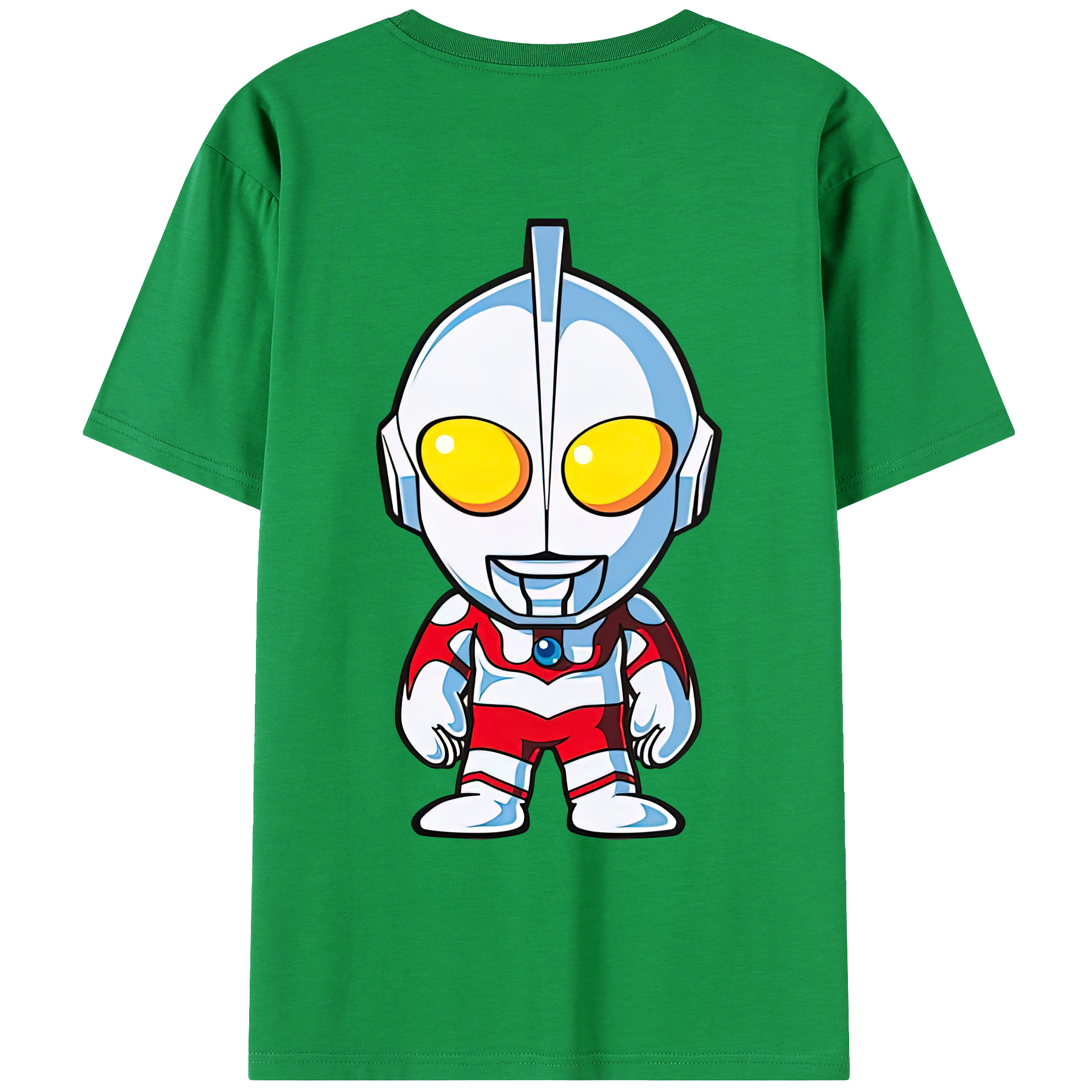 （画像用） ウルトラマン Ultraman 綿100％ メンズ半袖Tシャツ（バックプリント） 通気性