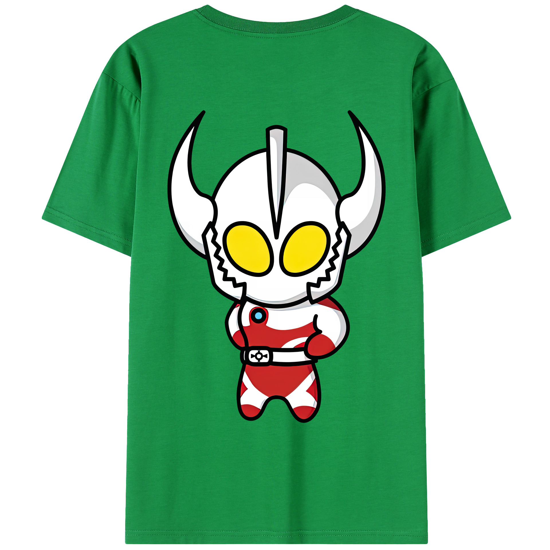 （画像用） ウルトラマン Ultraman 綿100％ メンズ半袖Tシャツ（バックプリント） 通気性