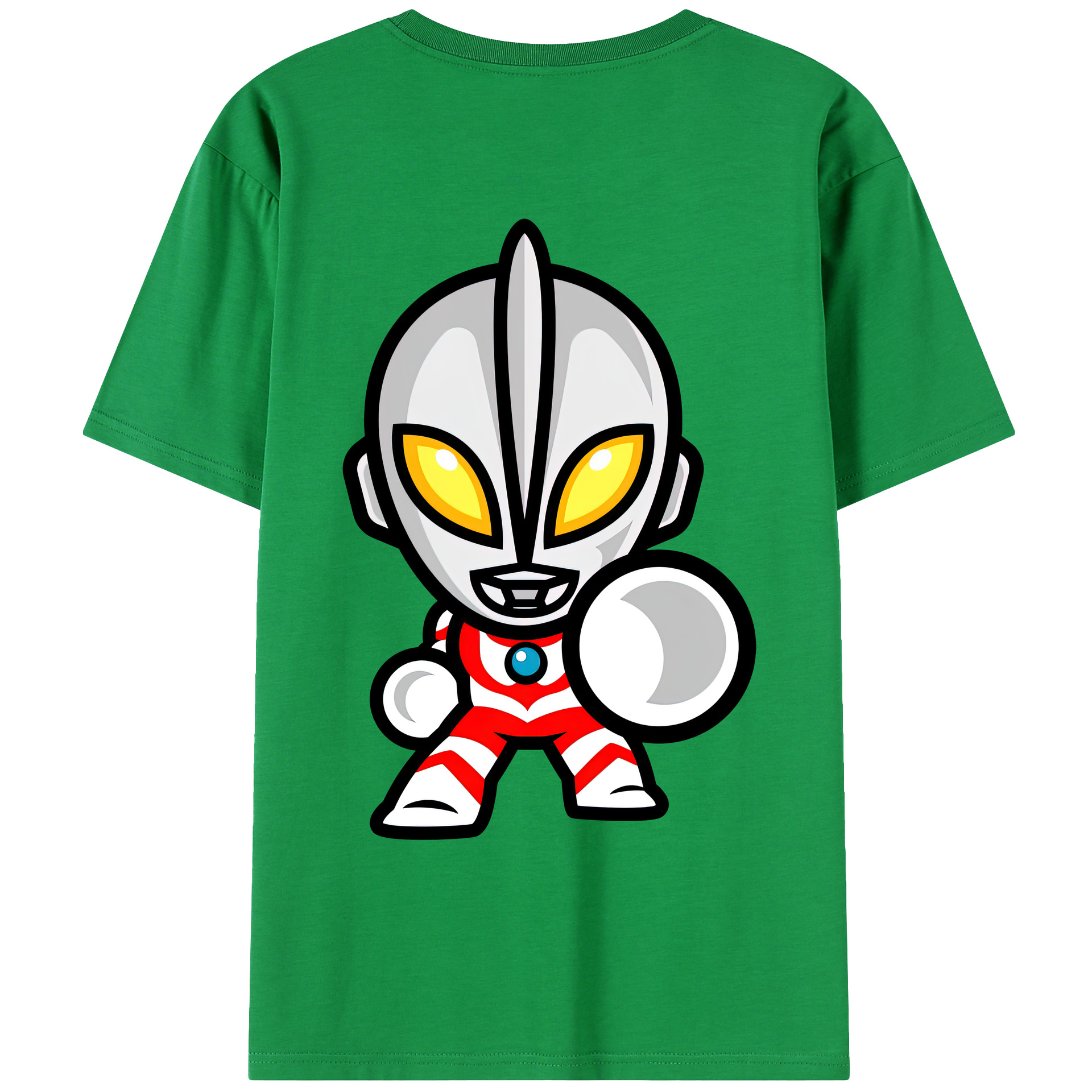 ウルトラマン Ultraman 綿100％ メンズ半袖Tシャツ（バックプリント） 通気性