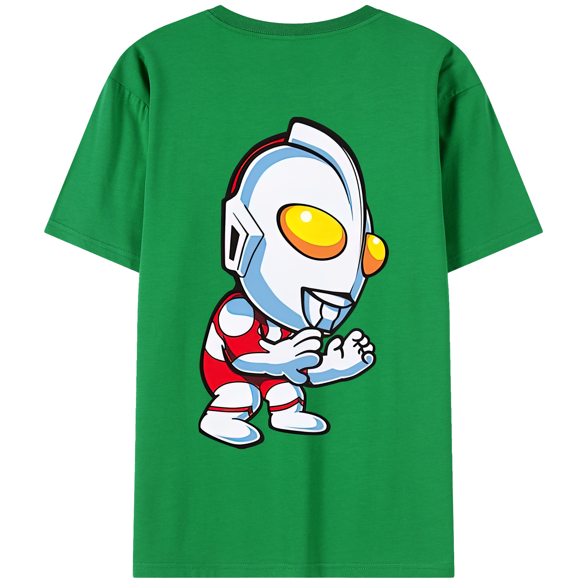 ウルトラマン Ultraman 綿100％ メンズ半袖Tシャツ（バックプリント） 通気性