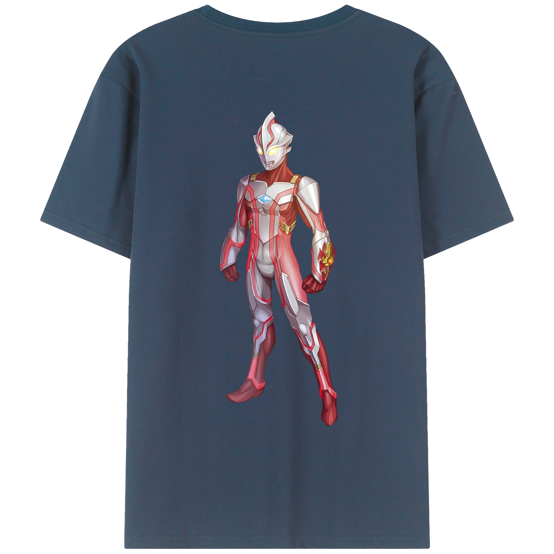ウルトラマン Ultraman 綿100％ メンズ半袖Tシャツ（バックプリント） 通気性