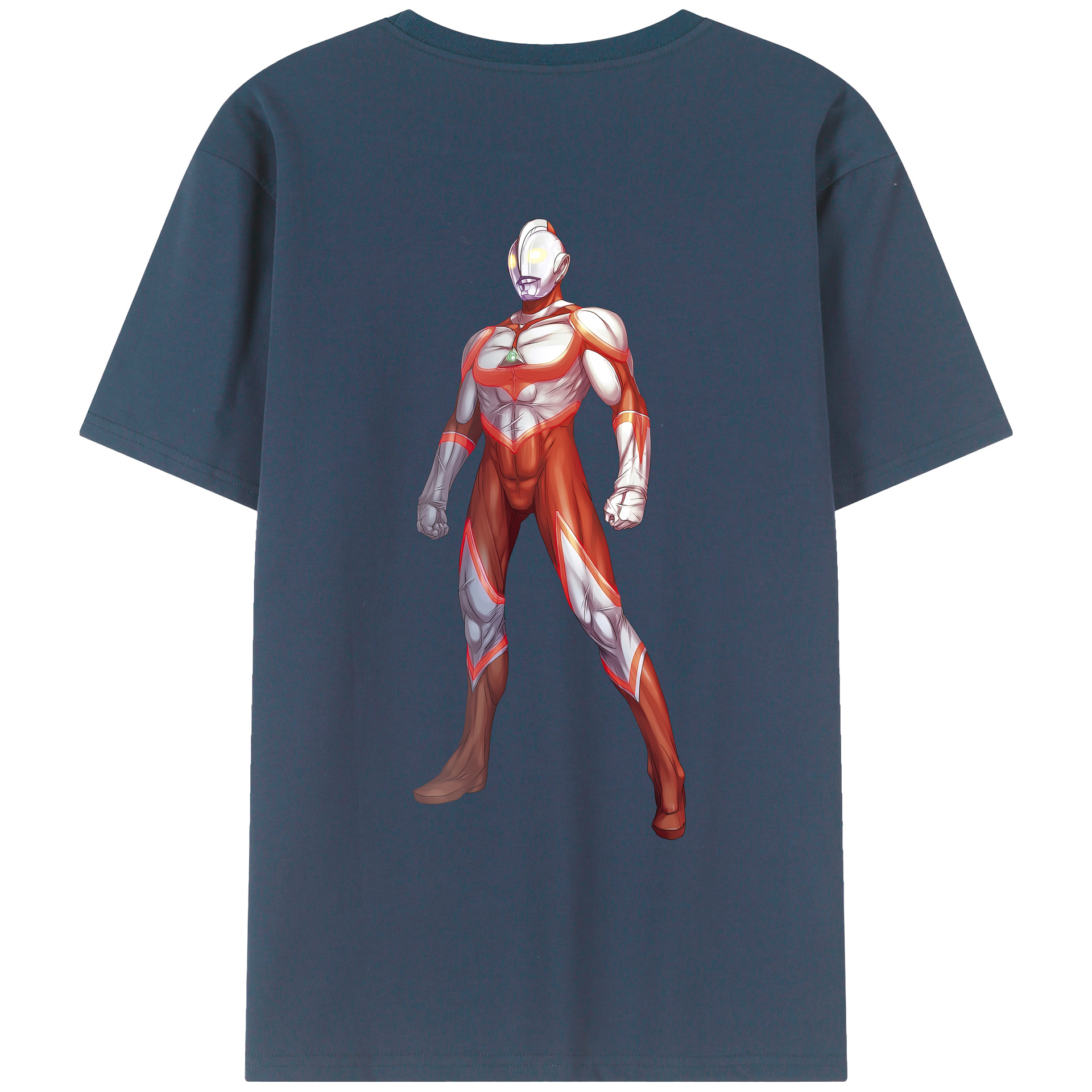 ウルトラマン Ultraman 綿100％ メンズ半袖Tシャツ（バックプリント） 通気性