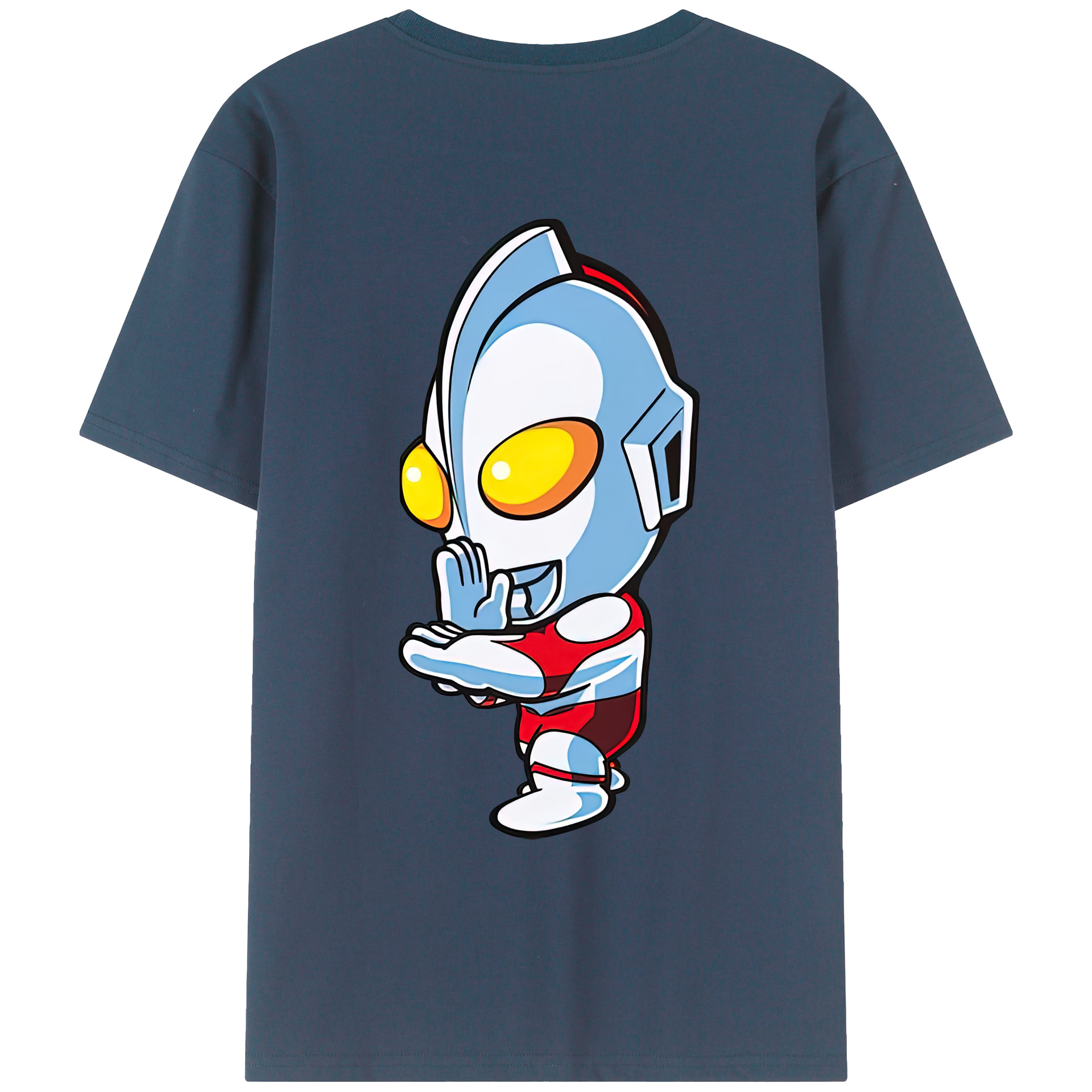 ウルトラマン Ultraman 綿100％ メンズ半袖Tシャツ（バックプリント） 通気性