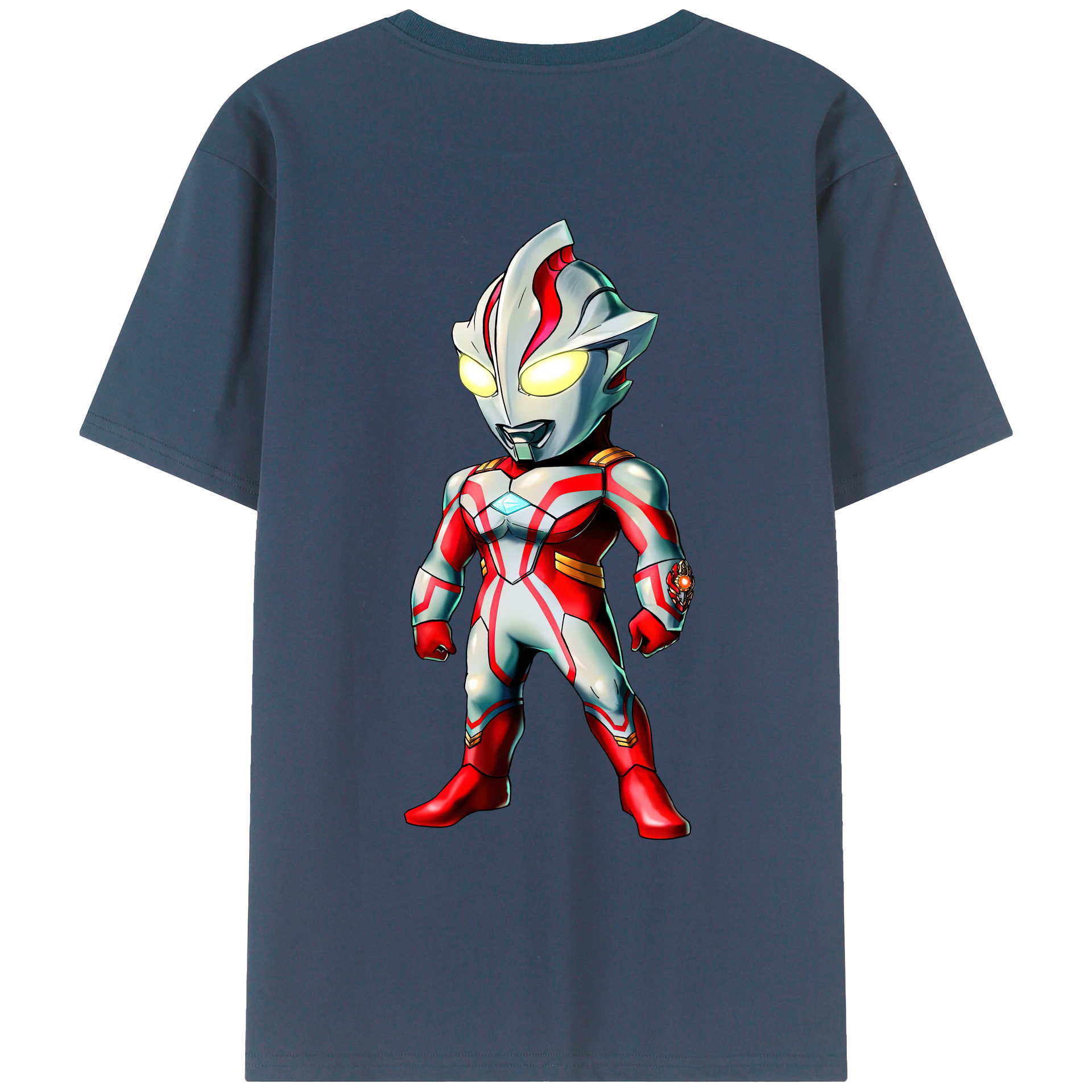 ウルトラマン Ultraman 綿100％ メンズ半袖Tシャツ（バックプリント） 通気性