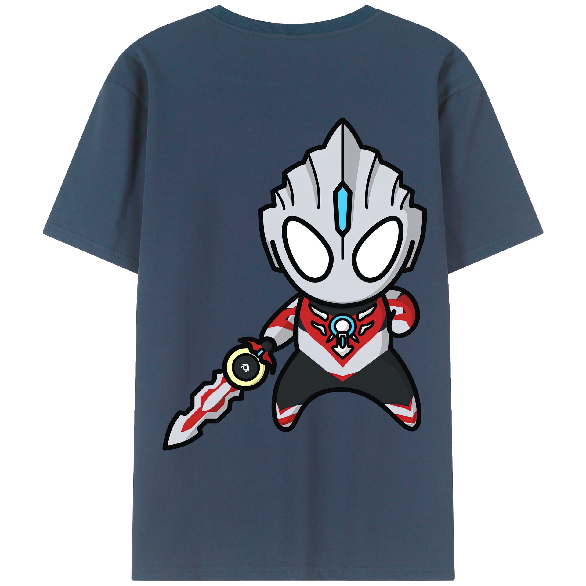 ウルトラマン Ultraman 綿100％ メンズ半袖Tシャツ（バックプリント） 通気性