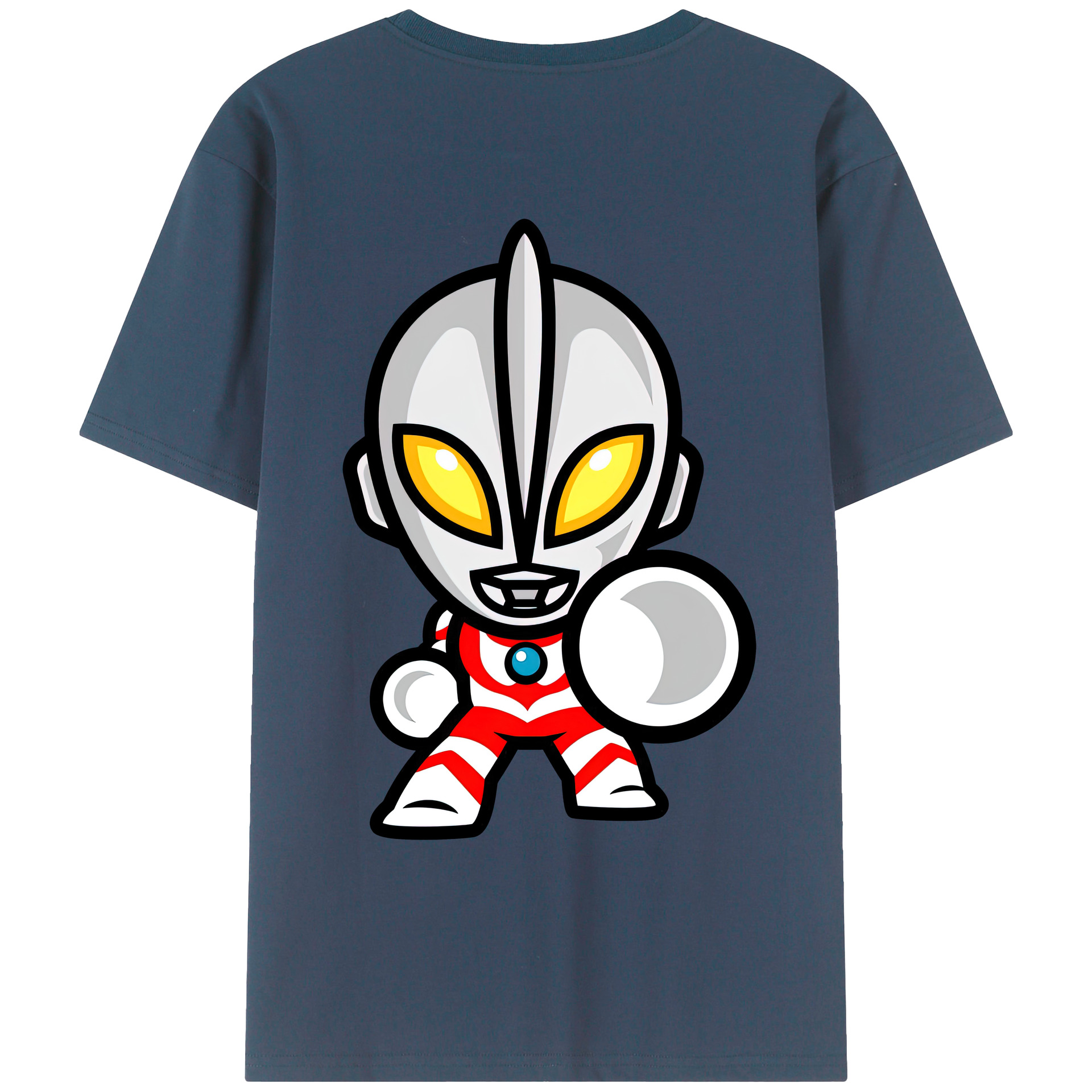 ウルトラマン Ultraman 綿100％ メンズ半袖Tシャツ（バックプリント） 通気性