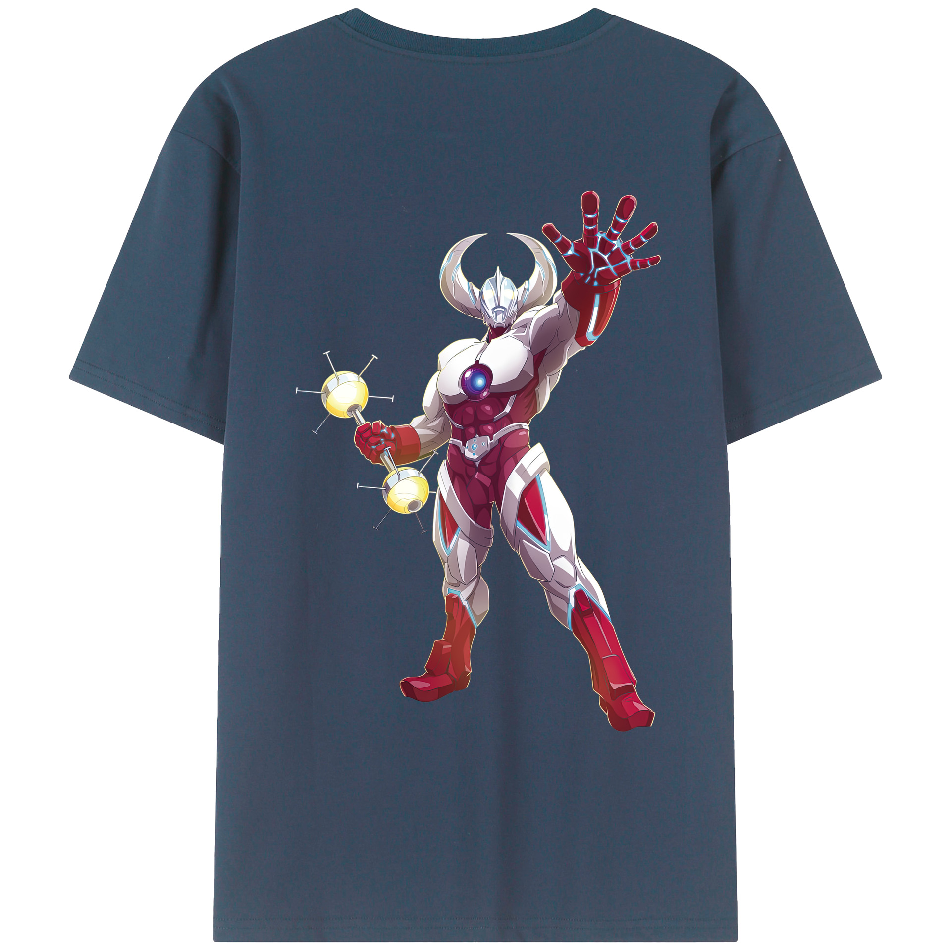 ウルトラマン Ultraman 綿100％ メンズ半袖Tシャツ（バックプリント） 通気性