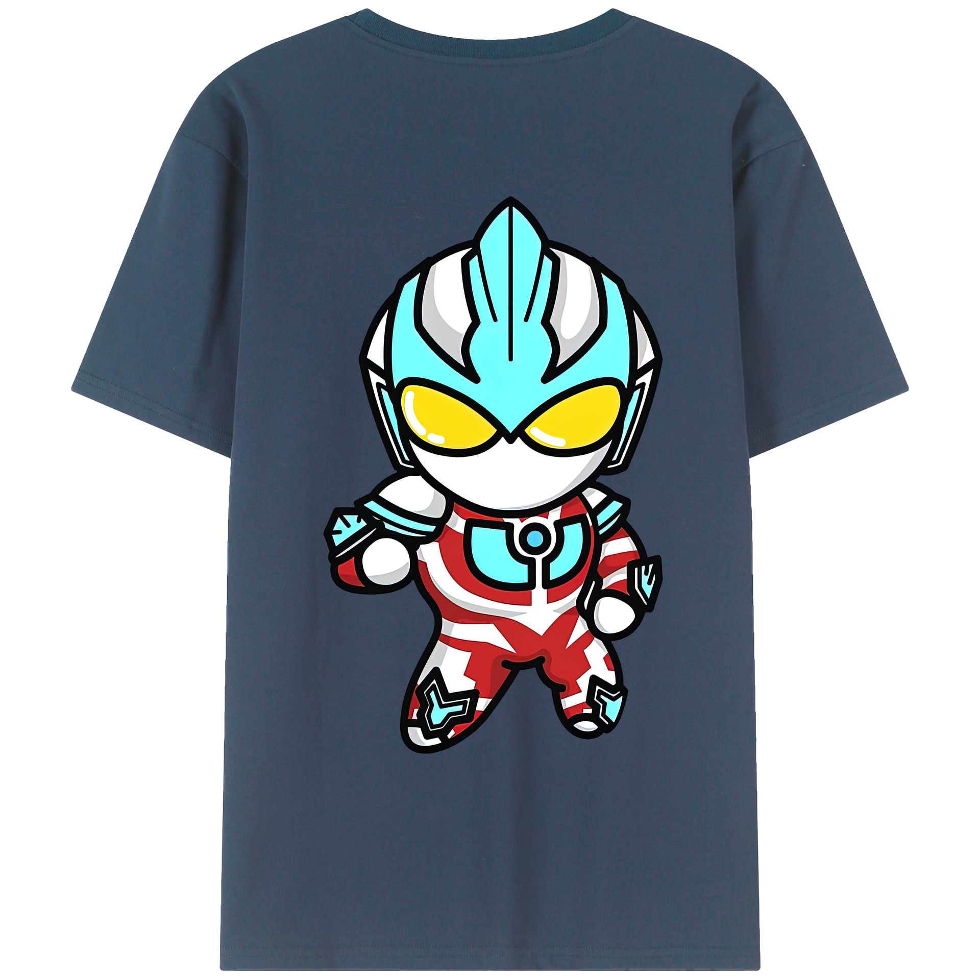 ウルトラマン Ultraman 綿100％ メンズ半袖Tシャツ（バックプリント） 通気性