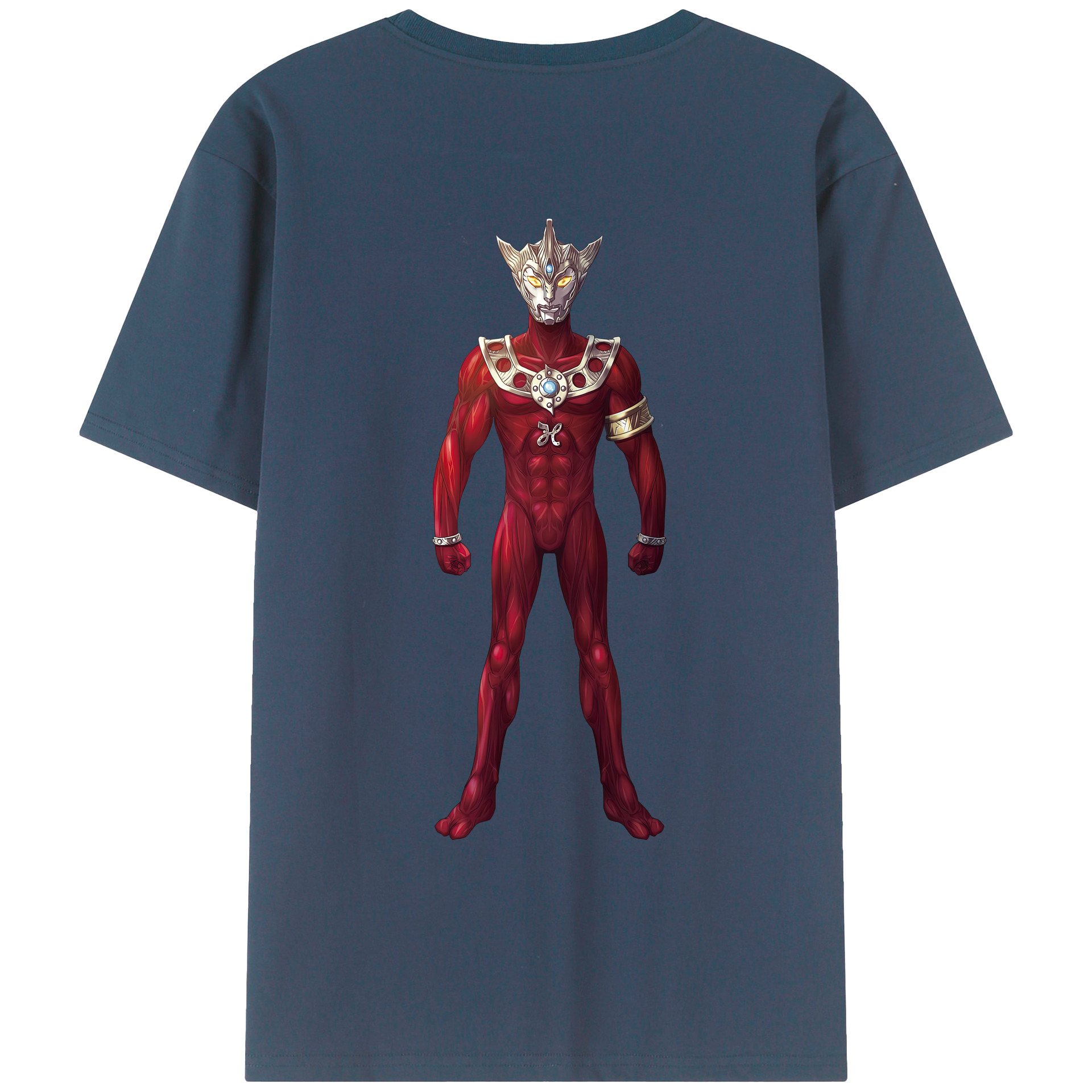 ウルトラマン Ultraman 綿100％ メンズ半袖Tシャツ（バックプリント） 通気性