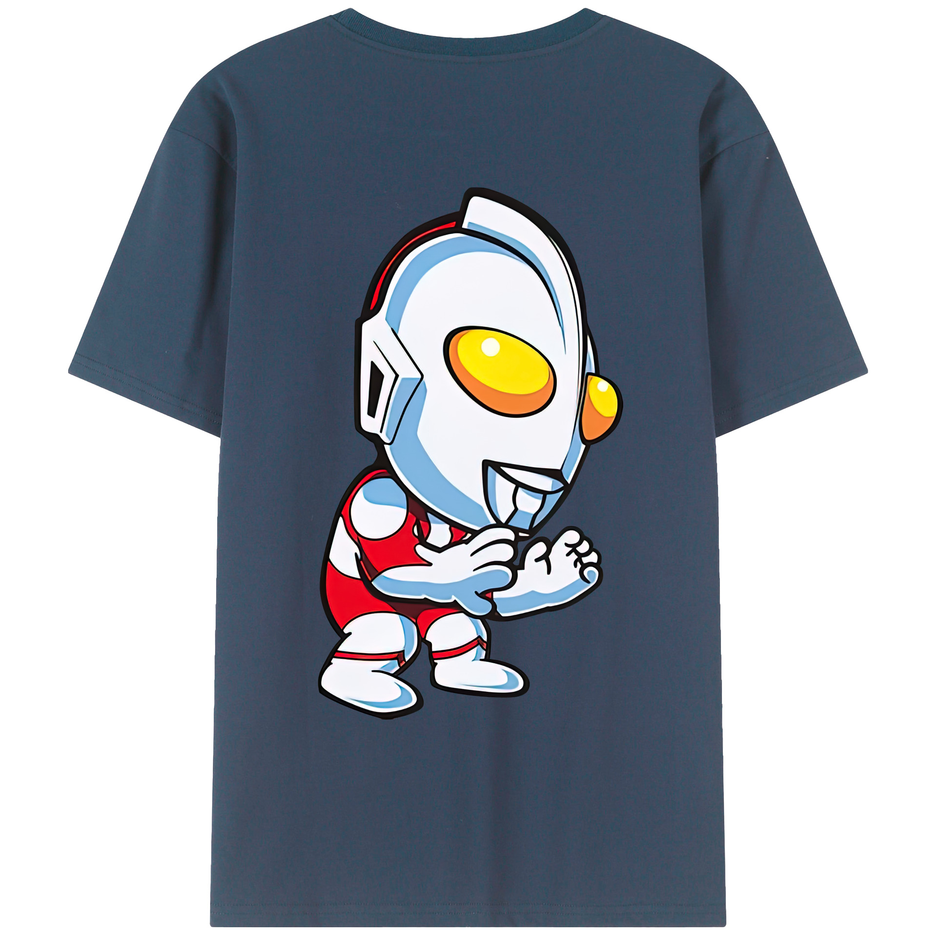 ウルトラマン Ultraman 綿100％ メンズ半袖Tシャツ（バックプリント） 通気性