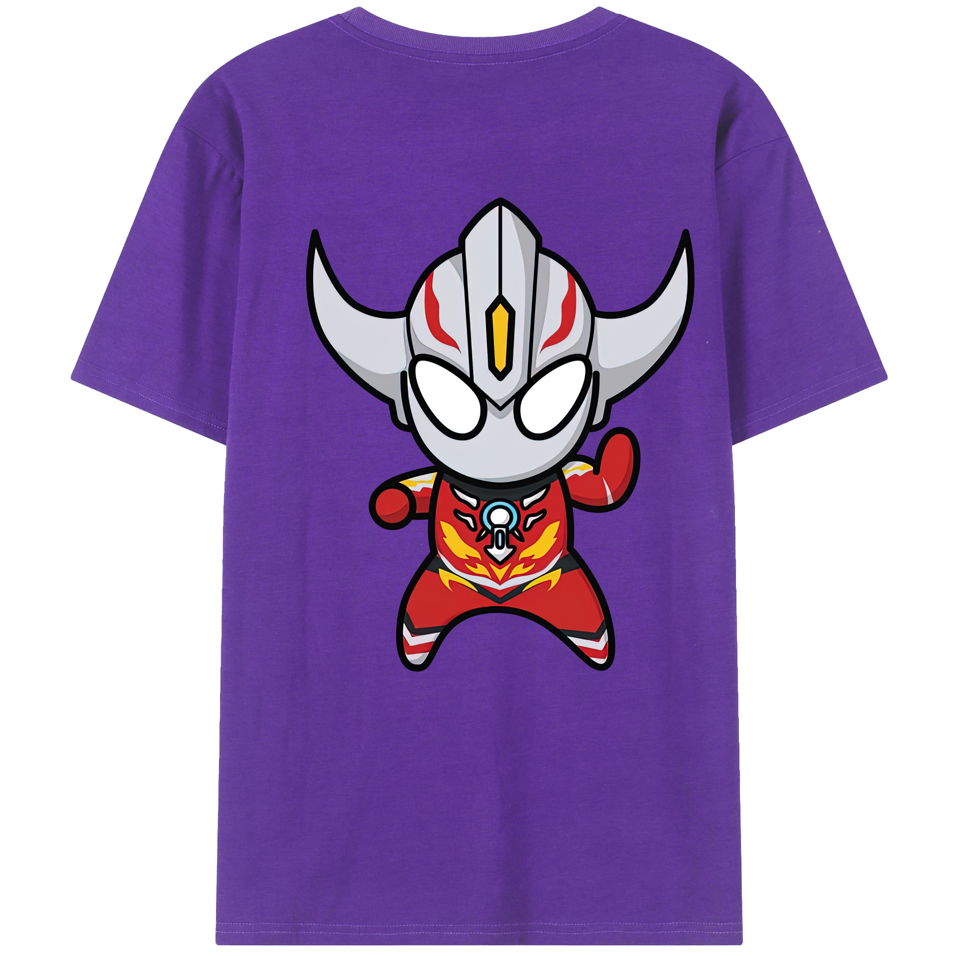 ウルトラマン Ultraman 綿100％ メンズ半袖Tシャツ（バックプリント） 通気性