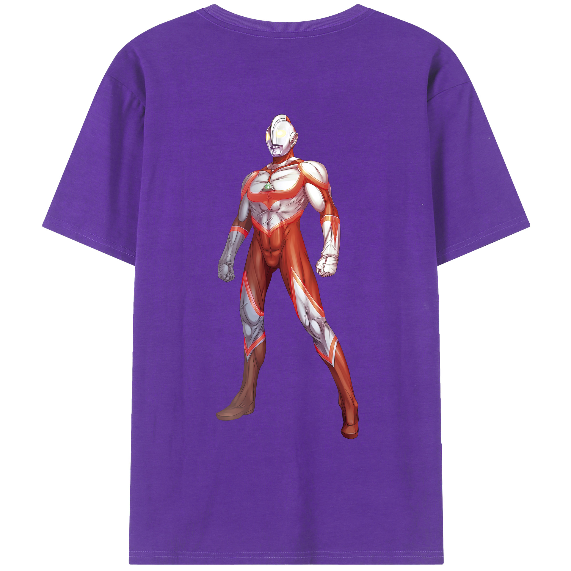 ウルトラマン Ultraman 綿100％ メンズ半袖Tシャツ（バックプリント） 通気性