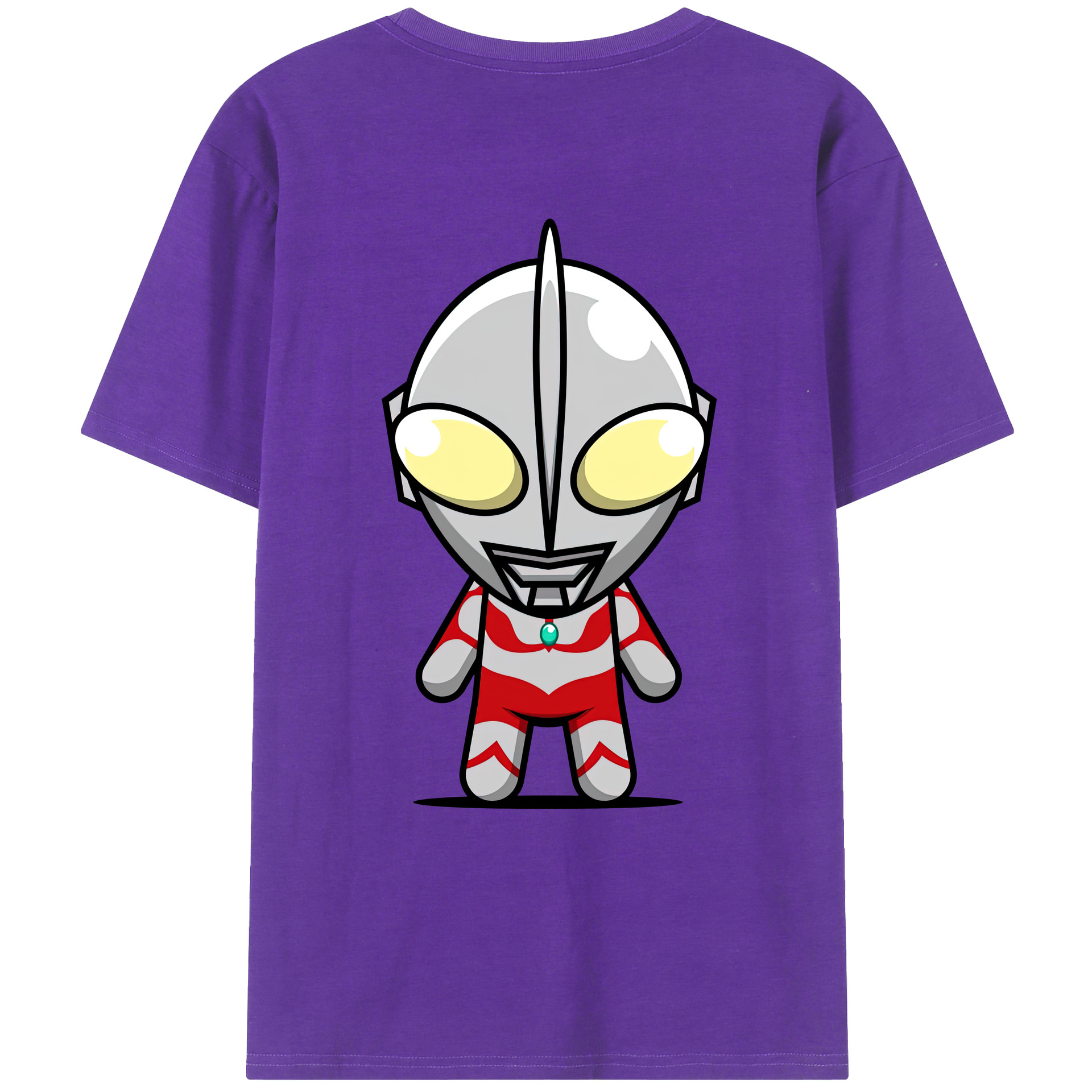 ウルトラマン Ultraman 綿100％ メンズ半袖Tシャツ（バックプリント） 通気性