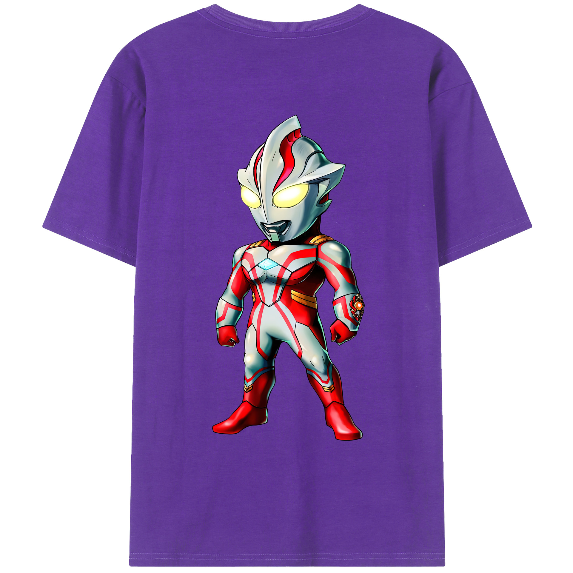 ウルトラマン Ultraman 綿100％ メンズ半袖Tシャツ（バックプリント） 通気性