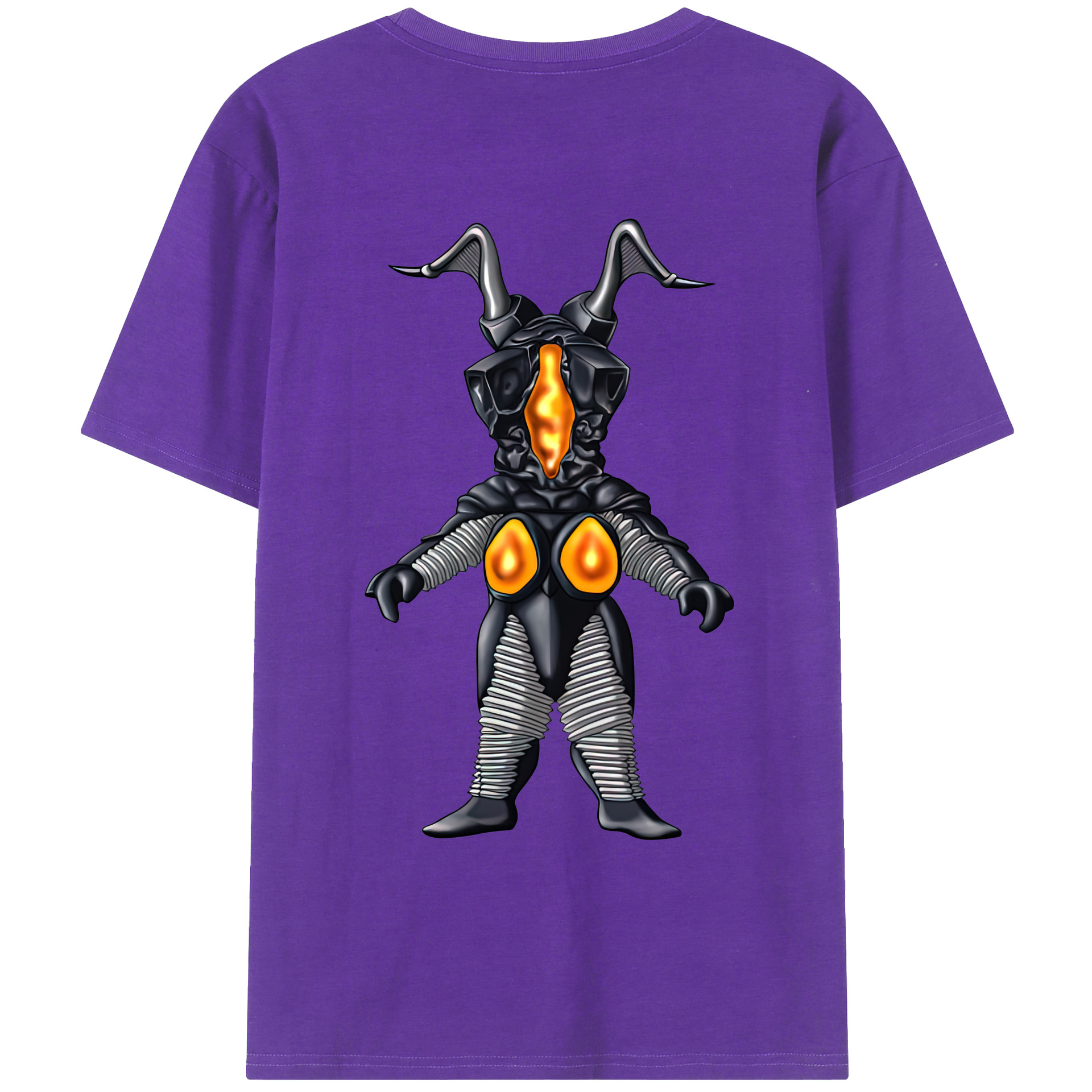 ウルトラマン Ultraman 綿100％ メンズ半袖Tシャツ（バックプリント） 通気性
