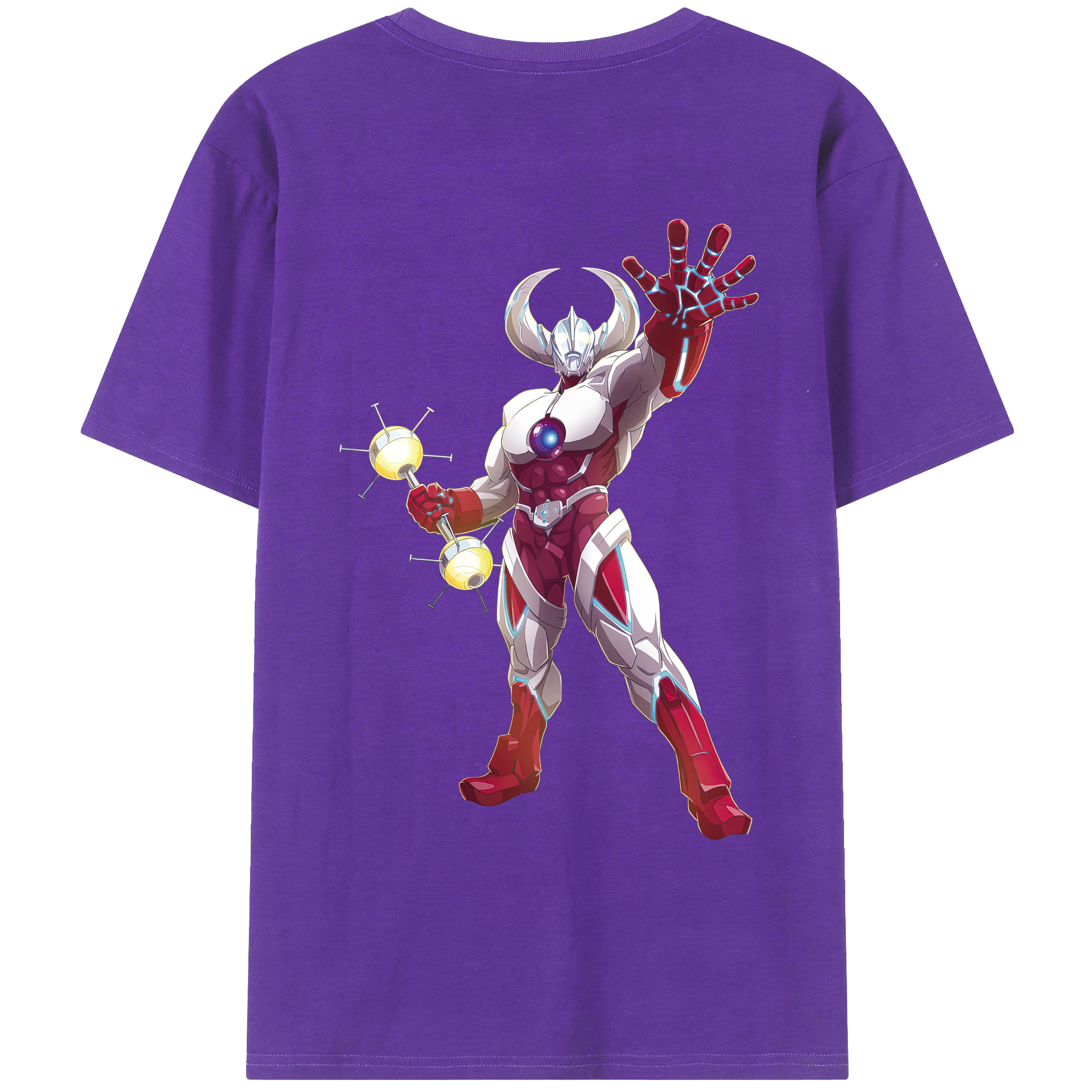 ウルトラマン Ultraman 綿100％ メンズ半袖Tシャツ（バックプリント） 通気性