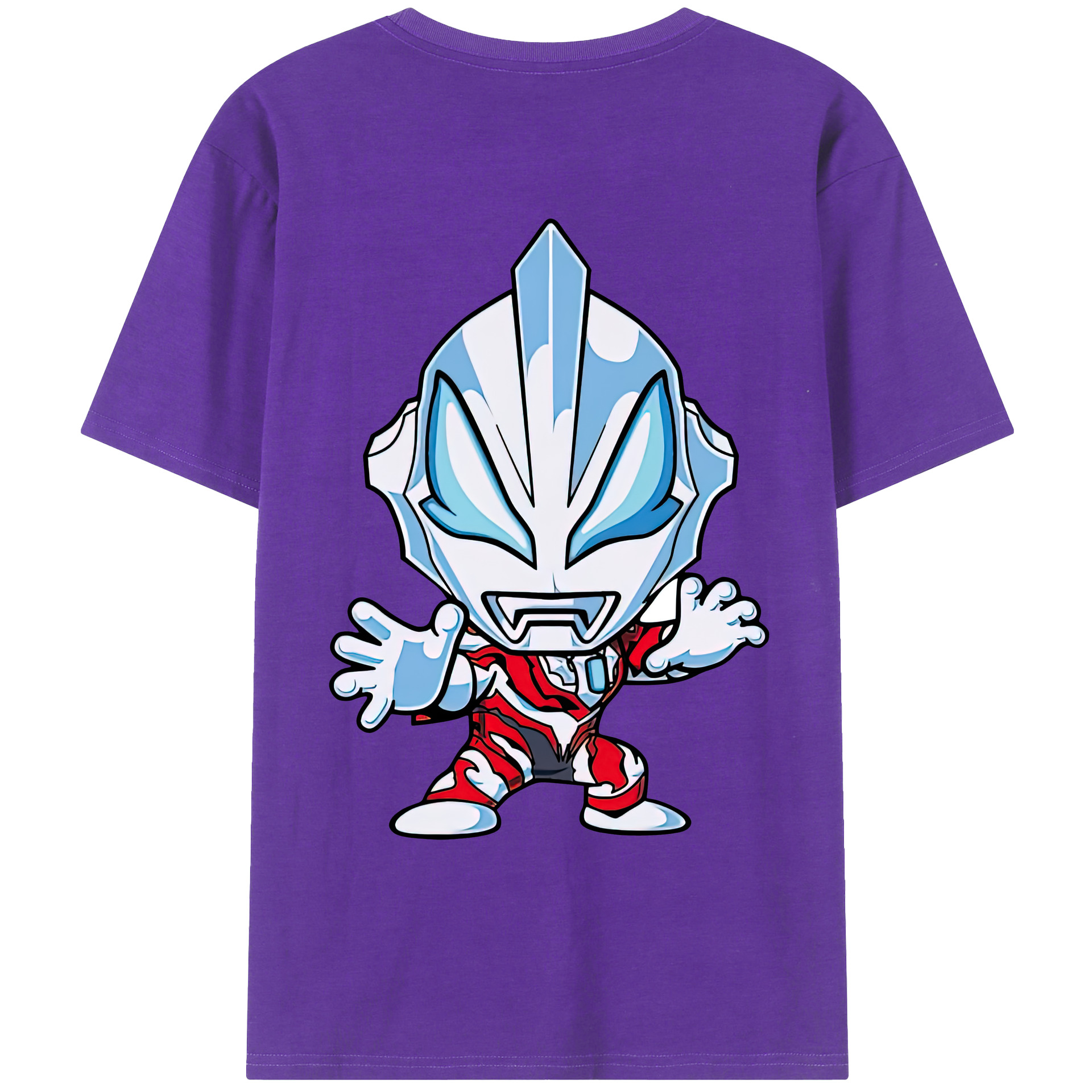 ウルトラマン Ultraman 綿100％ メンズ半袖Tシャツ（バックプリント） 通気性