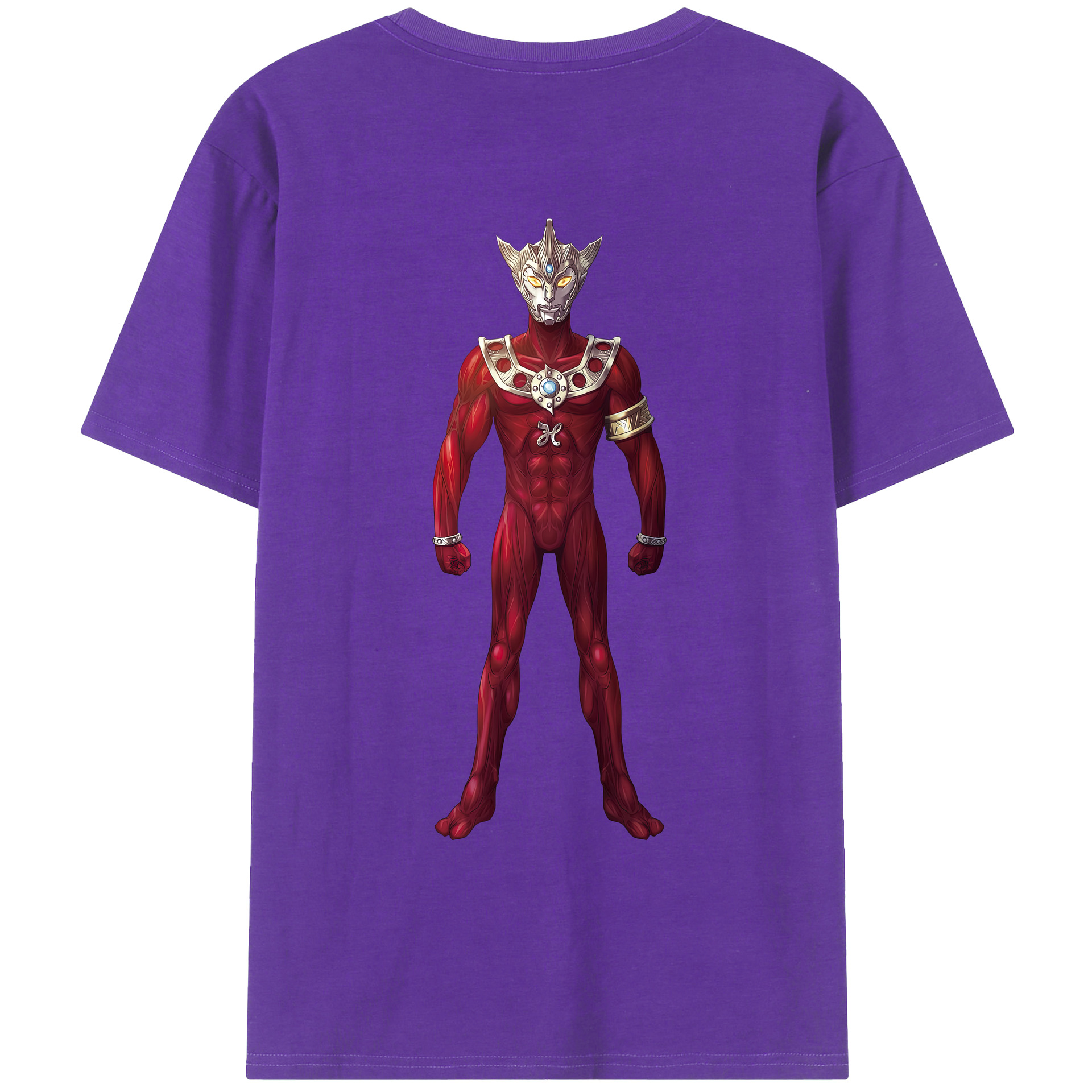 ウルトラマン Ultraman 綿100％ メンズ半袖Tシャツ（バックプリント） 通気性