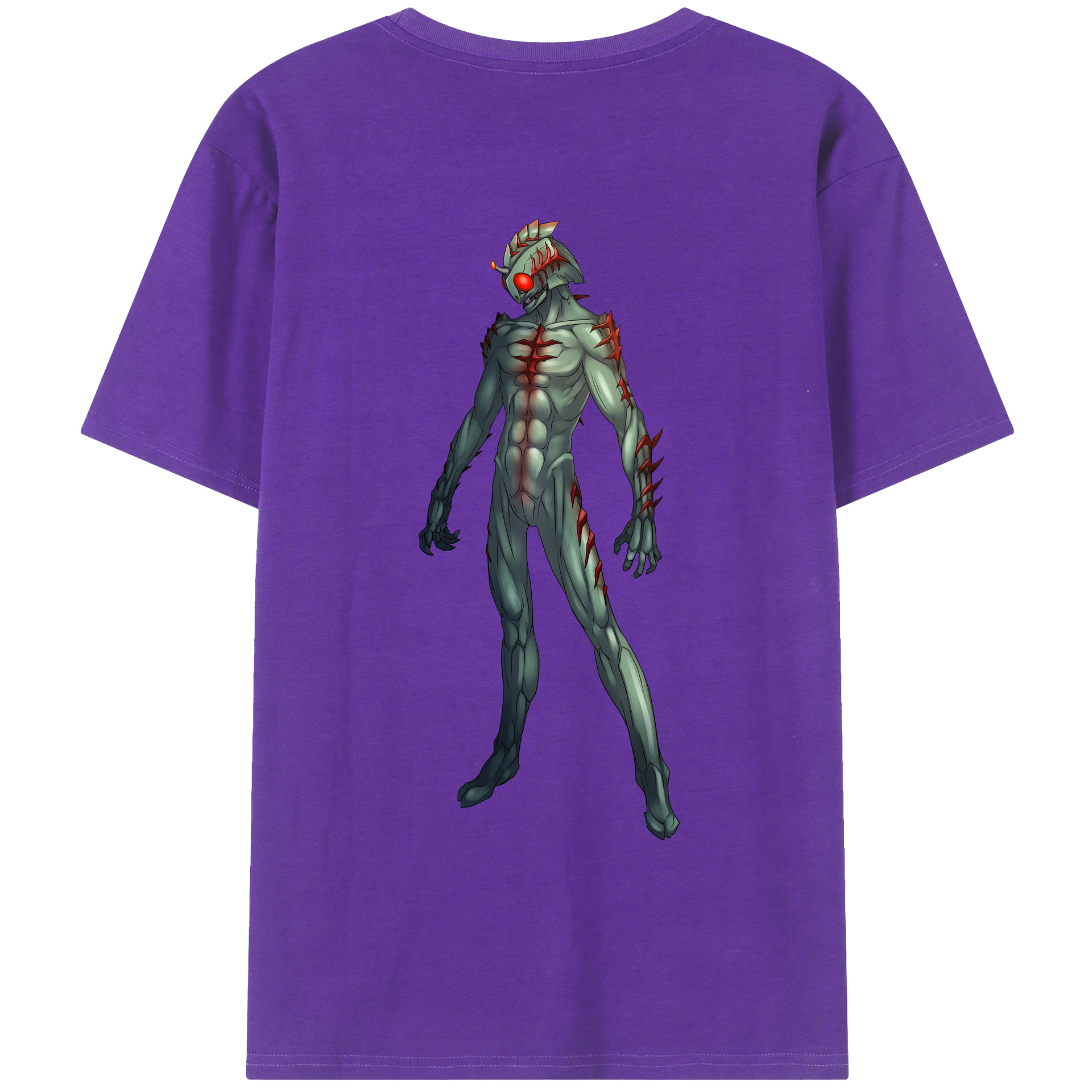 ウルトラマン Ultraman 綿100％ メンズ半袖Tシャツ（バックプリント） 通気性