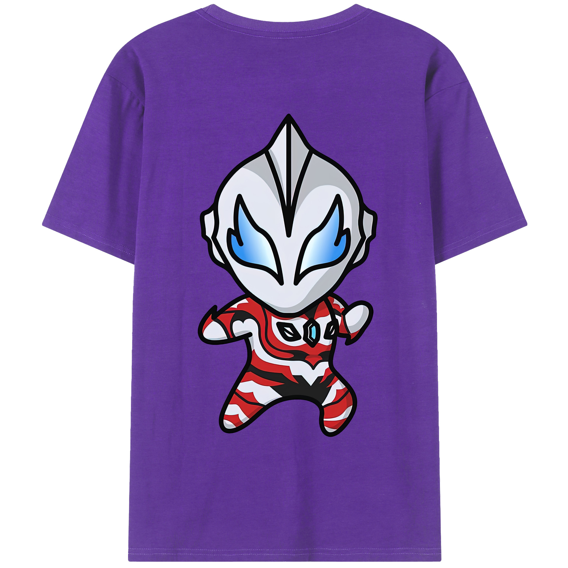 ウルトラマン Ultraman 綿100％ メンズ半袖Tシャツ（バックプリント） 通気性