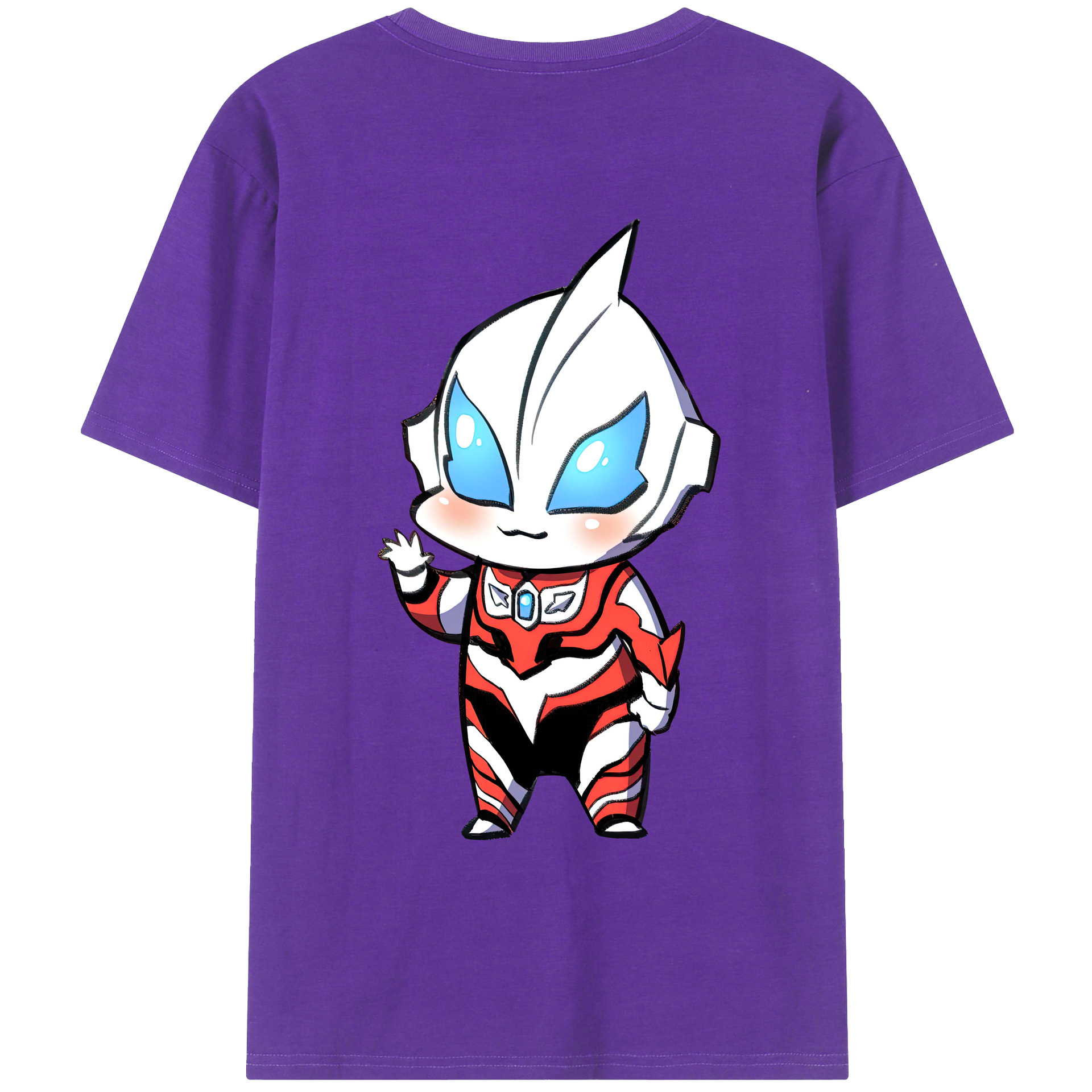 ウルトラマン Ultraman 綿100％ メンズ半袖Tシャツ（バックプリント） 通気性
