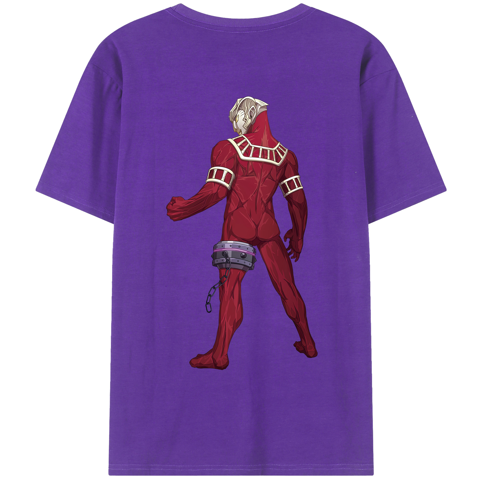 （画像用） ウルトラマン Ultraman 綿100％ メンズ半袖Tシャツ（バックプリント） 通気性