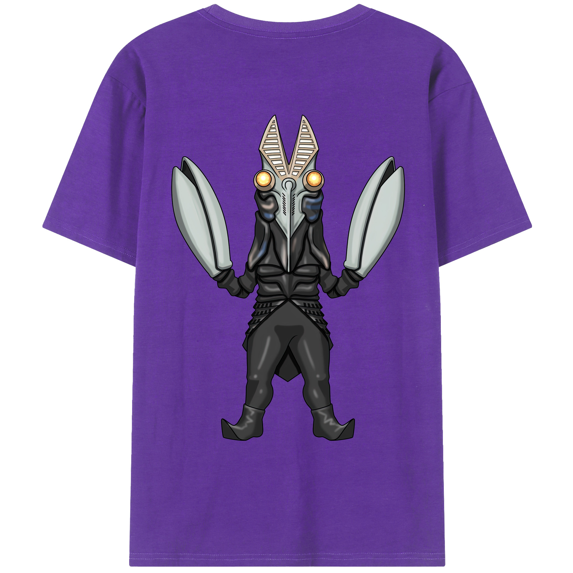 ウルトラマン Ultraman 綿100％ メンズ半袖Tシャツ（バックプリント） 通気性