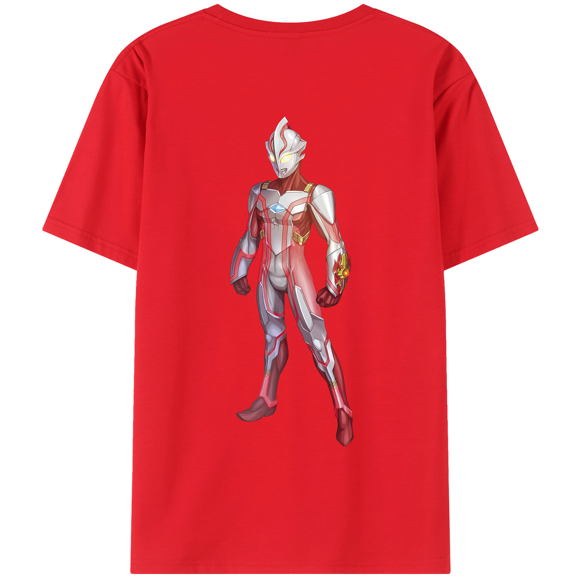 ウルトラマン Ultraman 綿100％ メンズ半袖Tシャツ（バックプリント） 通気性
