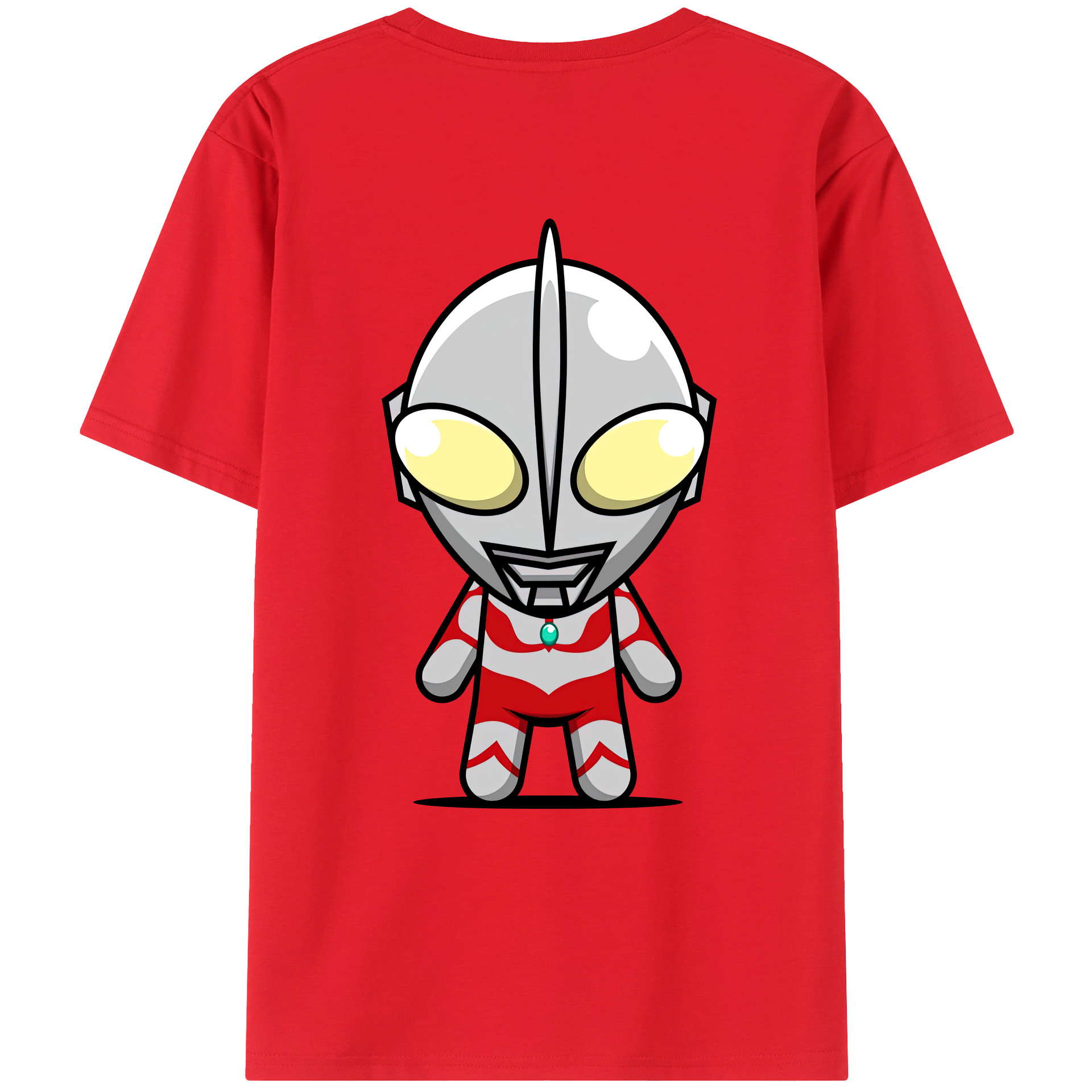 ウルトラマン Ultraman 綿100％ メンズ半袖Tシャツ（バックプリント） 通気性