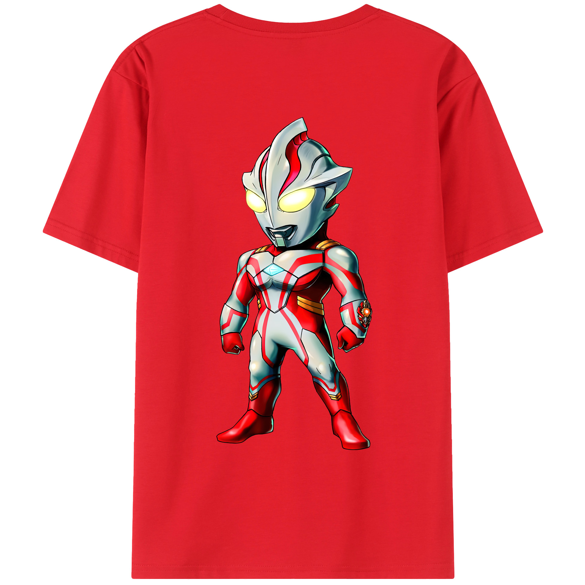 ウルトラマン Ultraman 綿100％ メンズ半袖Tシャツ（バックプリント） 通気性