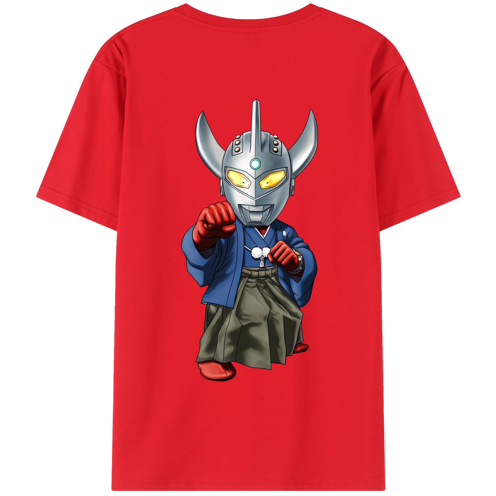 ウルトラマン Ultraman 綿100％ メンズ半袖Tシャツ（バックプリント） 通気性