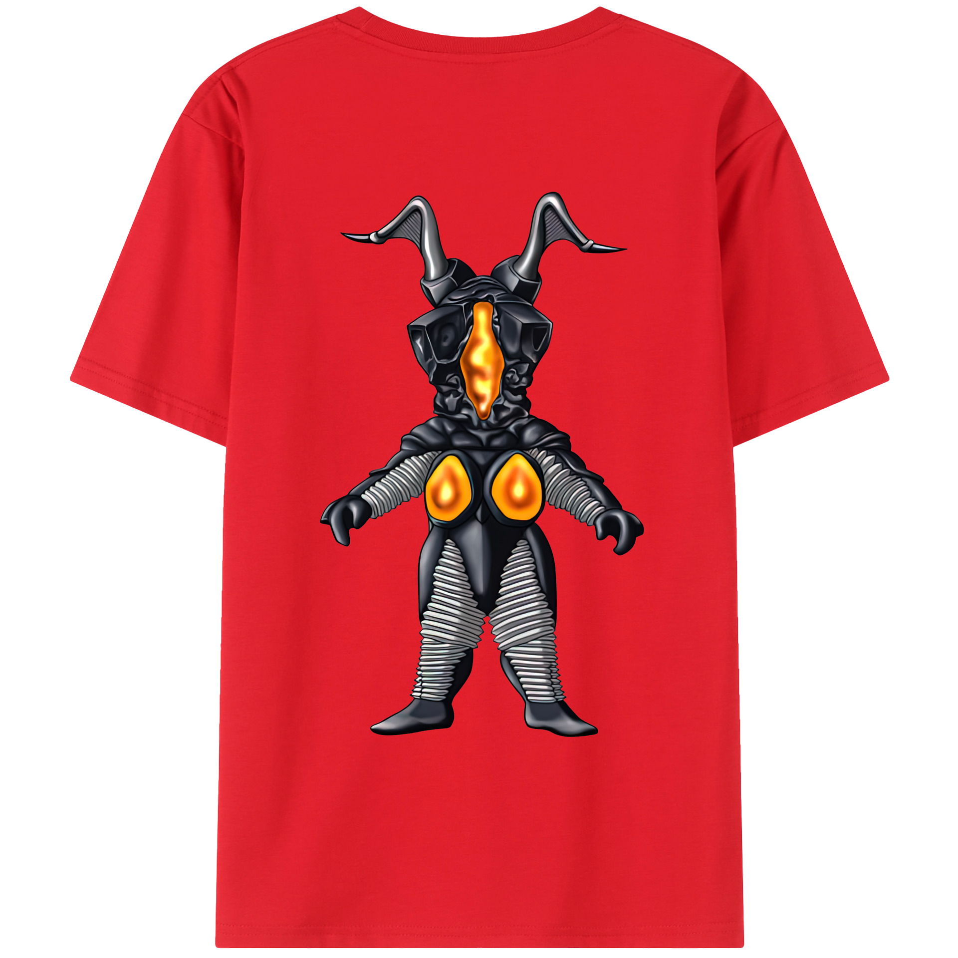ウルトラマン Ultraman 綿100％ メンズ半袖Tシャツ（バックプリント） 通気性