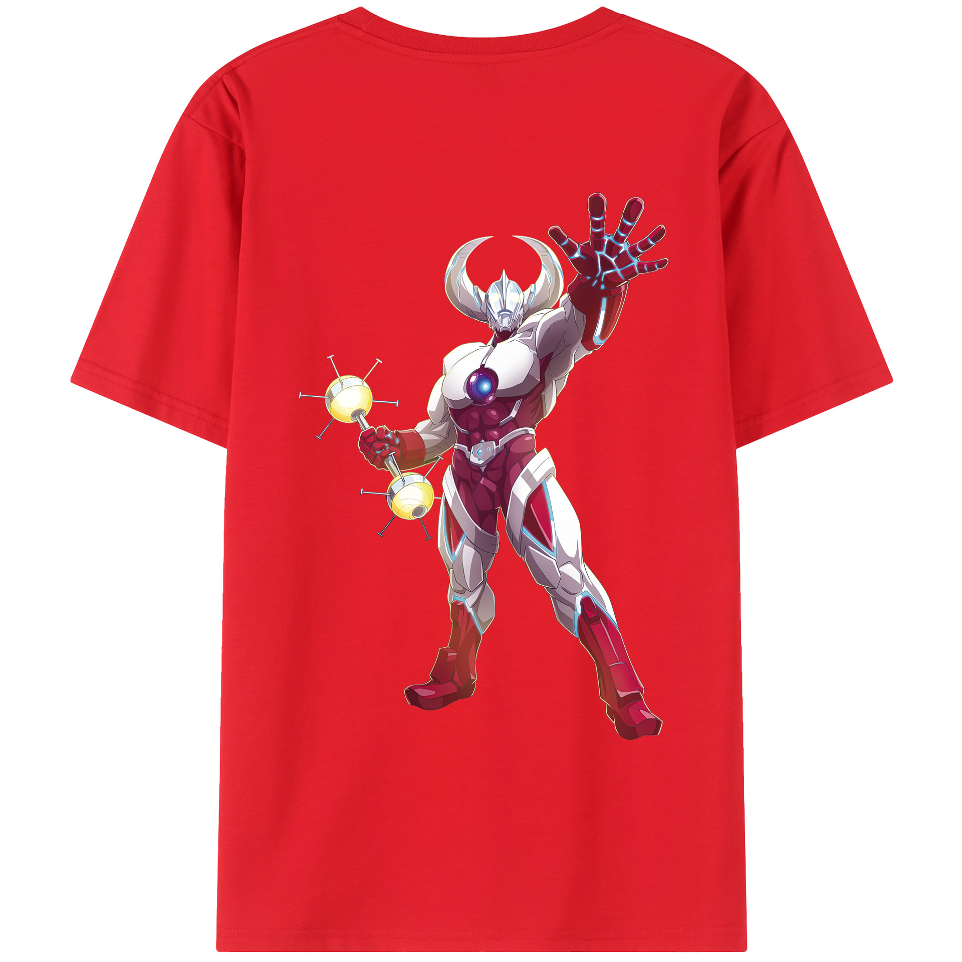 ウルトラマン Ultraman 綿100％ メンズ半袖Tシャツ（バックプリント） 通気性
