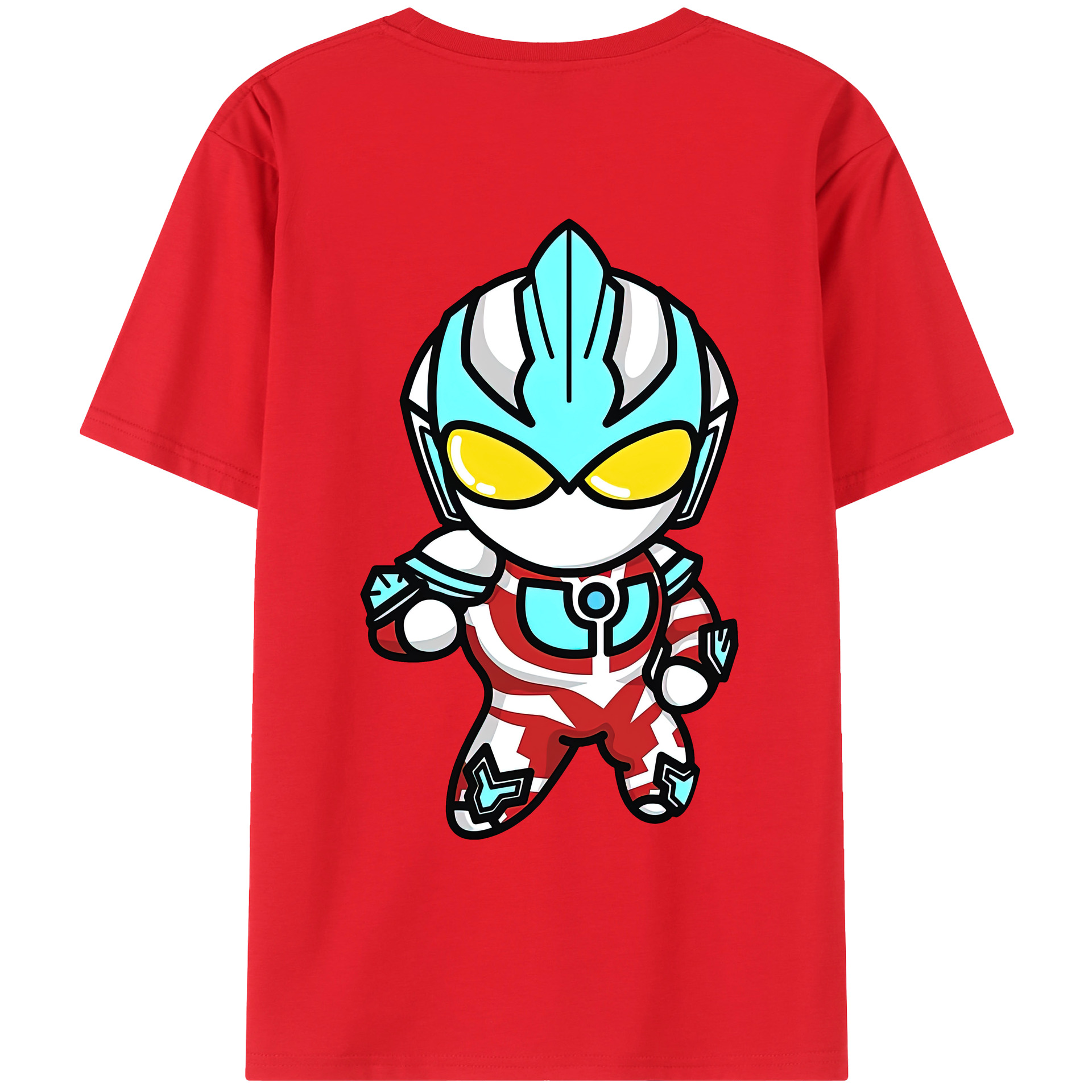 ウルトラマン Ultraman 綿100％ メンズ半袖Tシャツ（バックプリント） 通気性