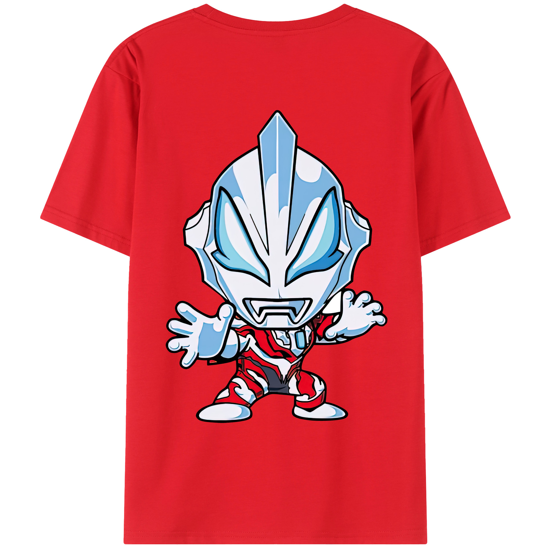 ウルトラマン Ultraman 綿100％ メンズ半袖Tシャツ（バックプリント） 通気性