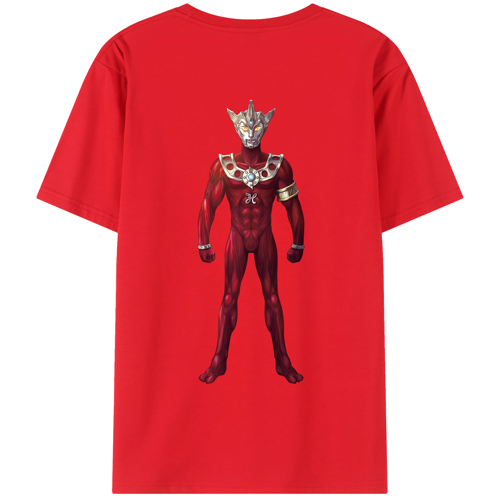 ウルトラマン Ultraman 綿100％ メンズ半袖Tシャツ（バックプリント） 通気性