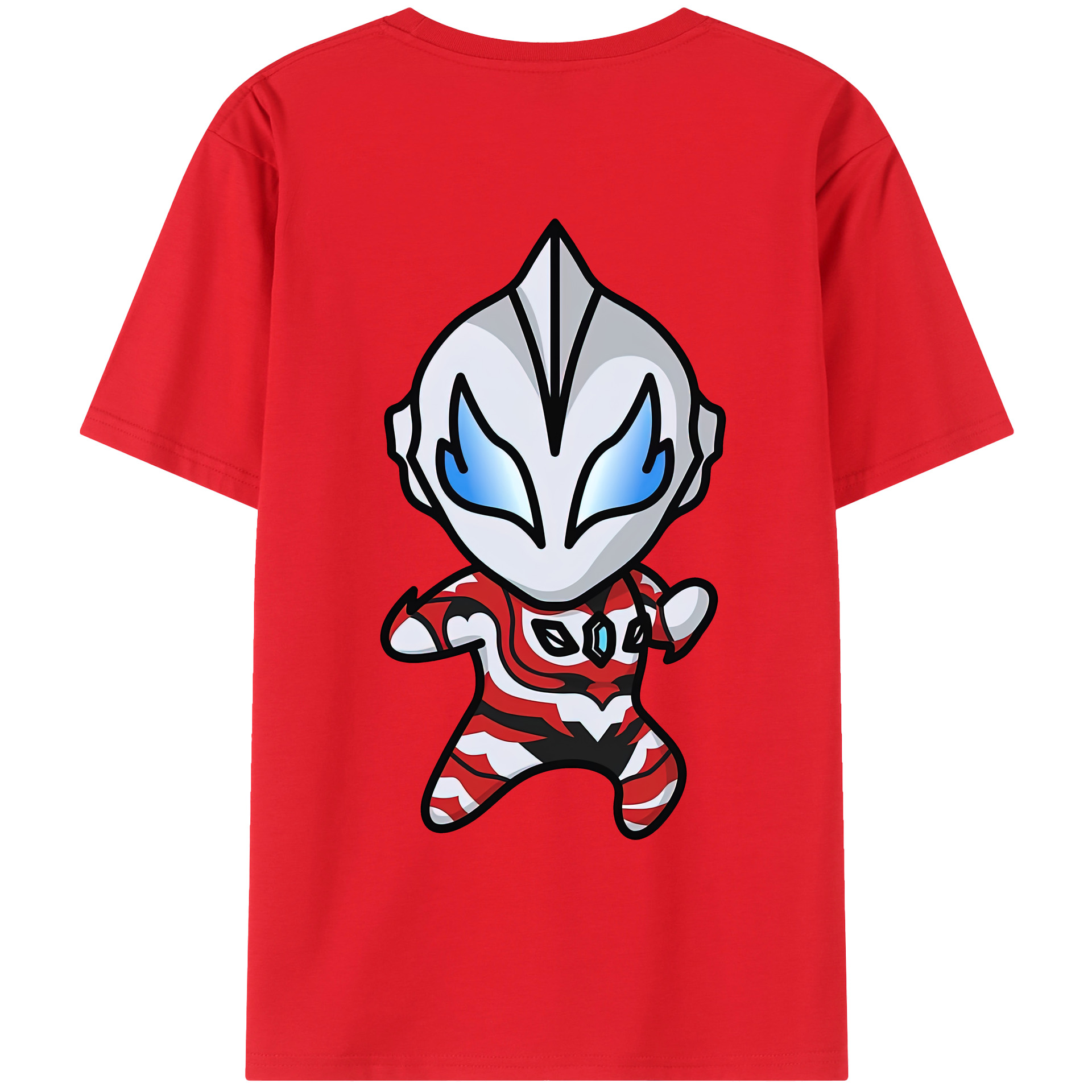 ウルトラマン Ultraman 綿100％ メンズ半袖Tシャツ（バックプリント） 通気性
