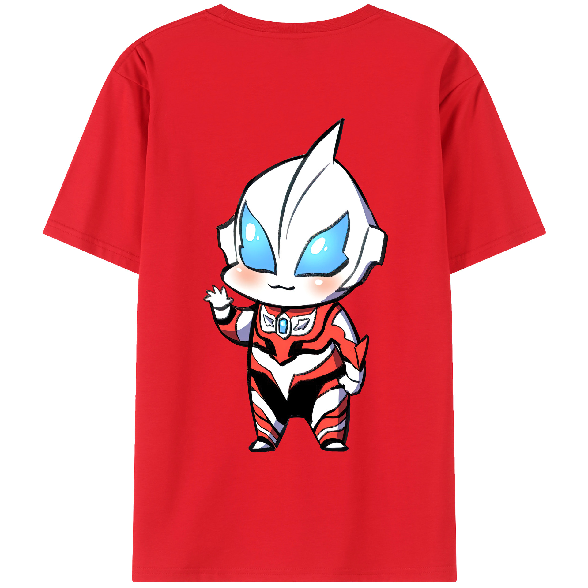 ウルトラマン Ultraman 綿100％ メンズ半袖Tシャツ（バックプリント） 通気性