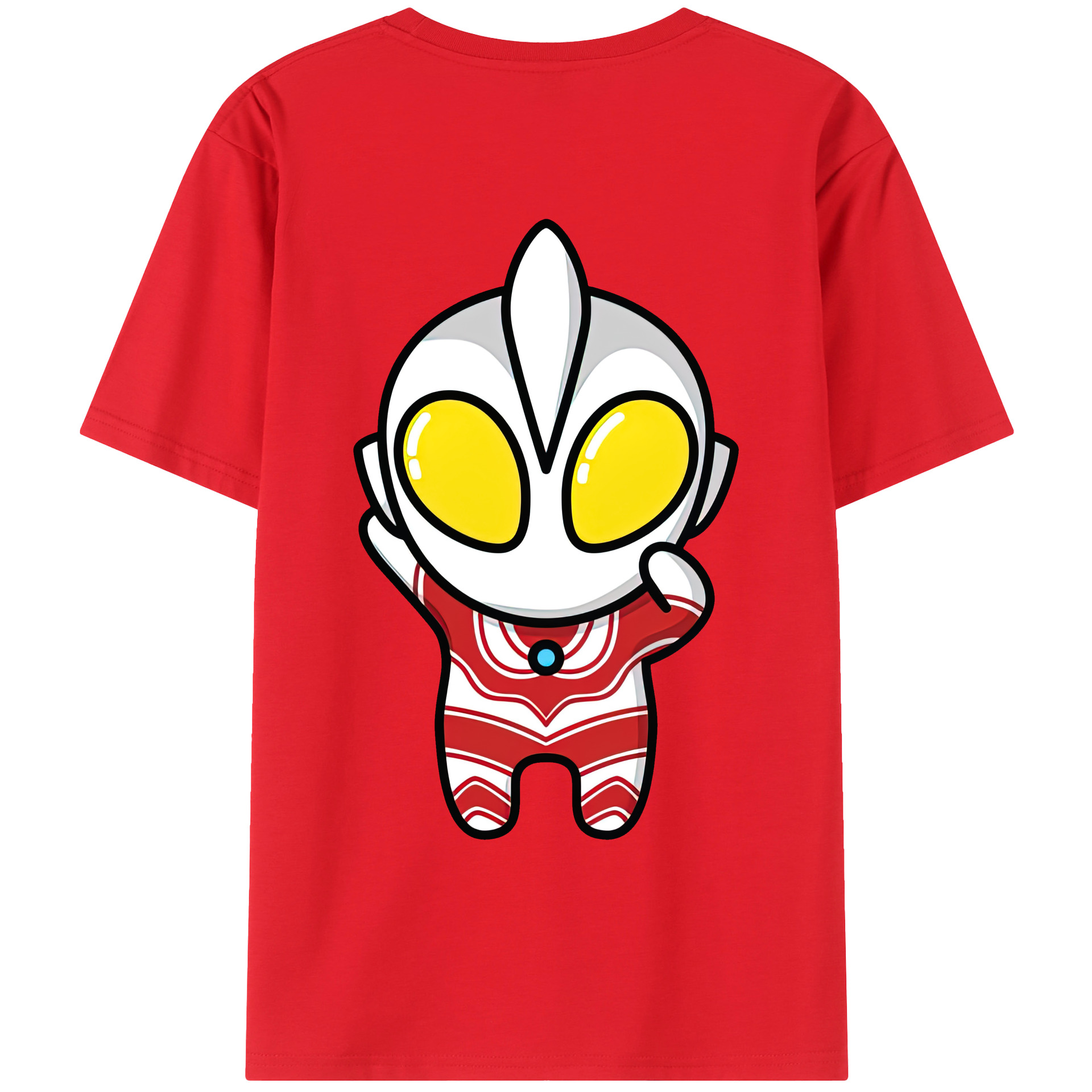 ウルトラマン Ultraman 綿100％ メンズ半袖Tシャツ（バックプリント） 通気性