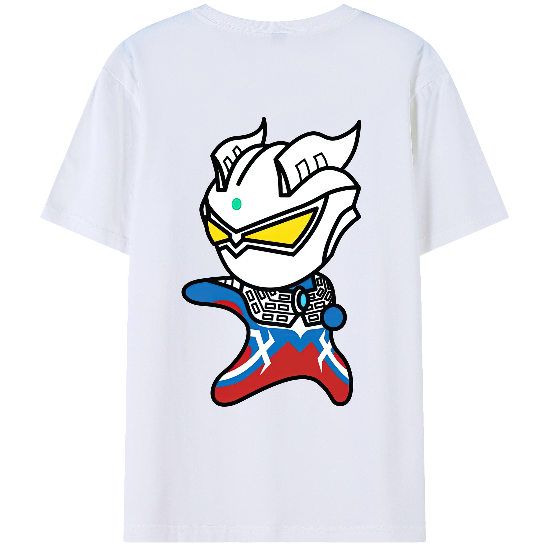 （画像用） ウルトラマン Ultraman 綿100％ メンズ半袖Tシャツ（バックプリント） 通気性