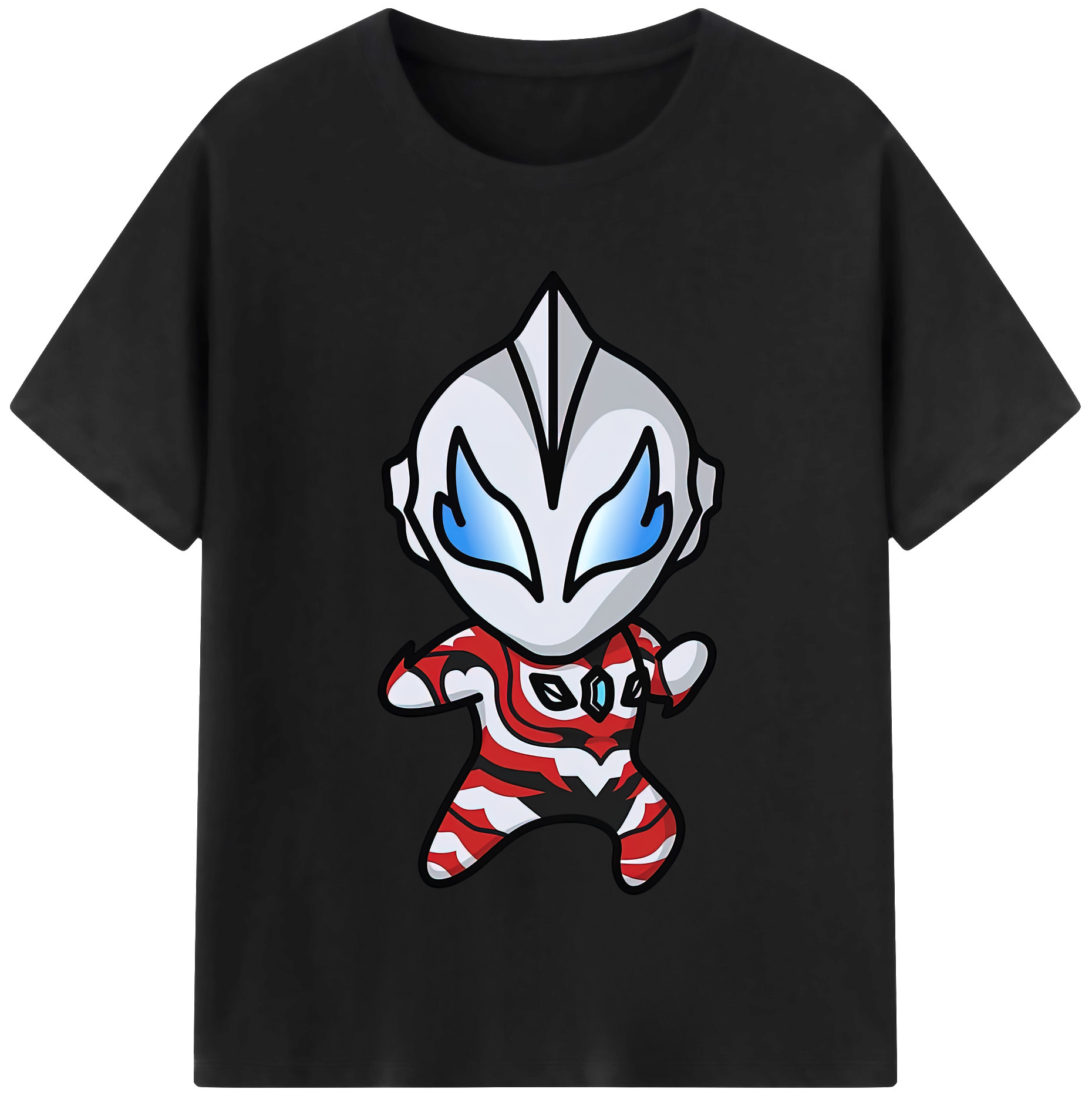 ウルトラマン Ultraman レディースカジュアルプリントTシャツ（綿100％）