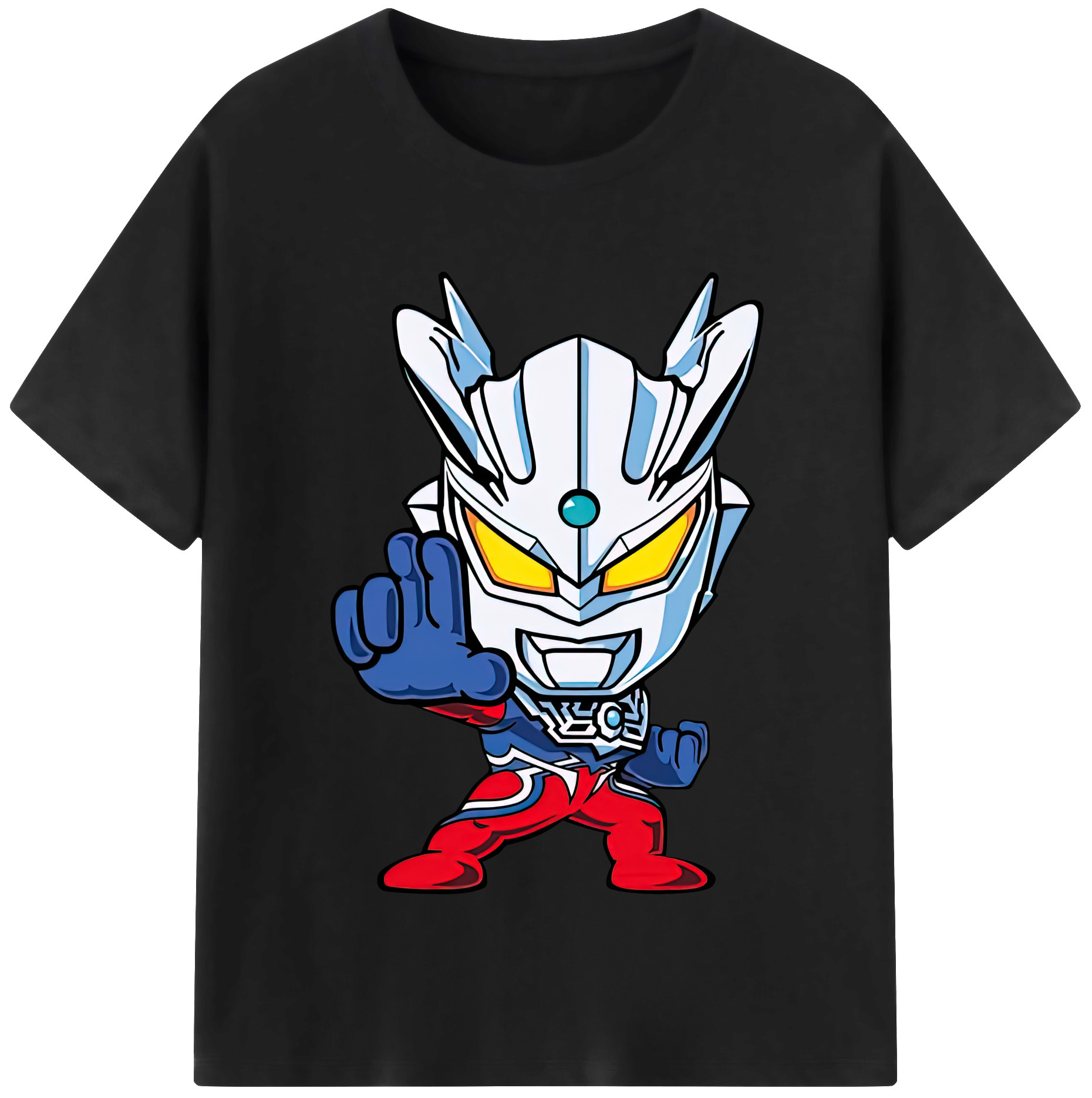 ウルトラマン Ultraman レディースカジュアルプリントTシャツ（綿100％）