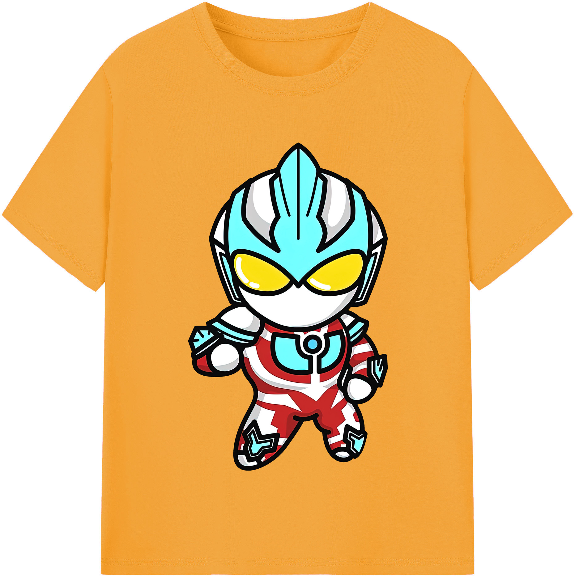 （画像用） ウルトラマン Ultraman レディースカジュアルプリントTシャツ（綿100％）